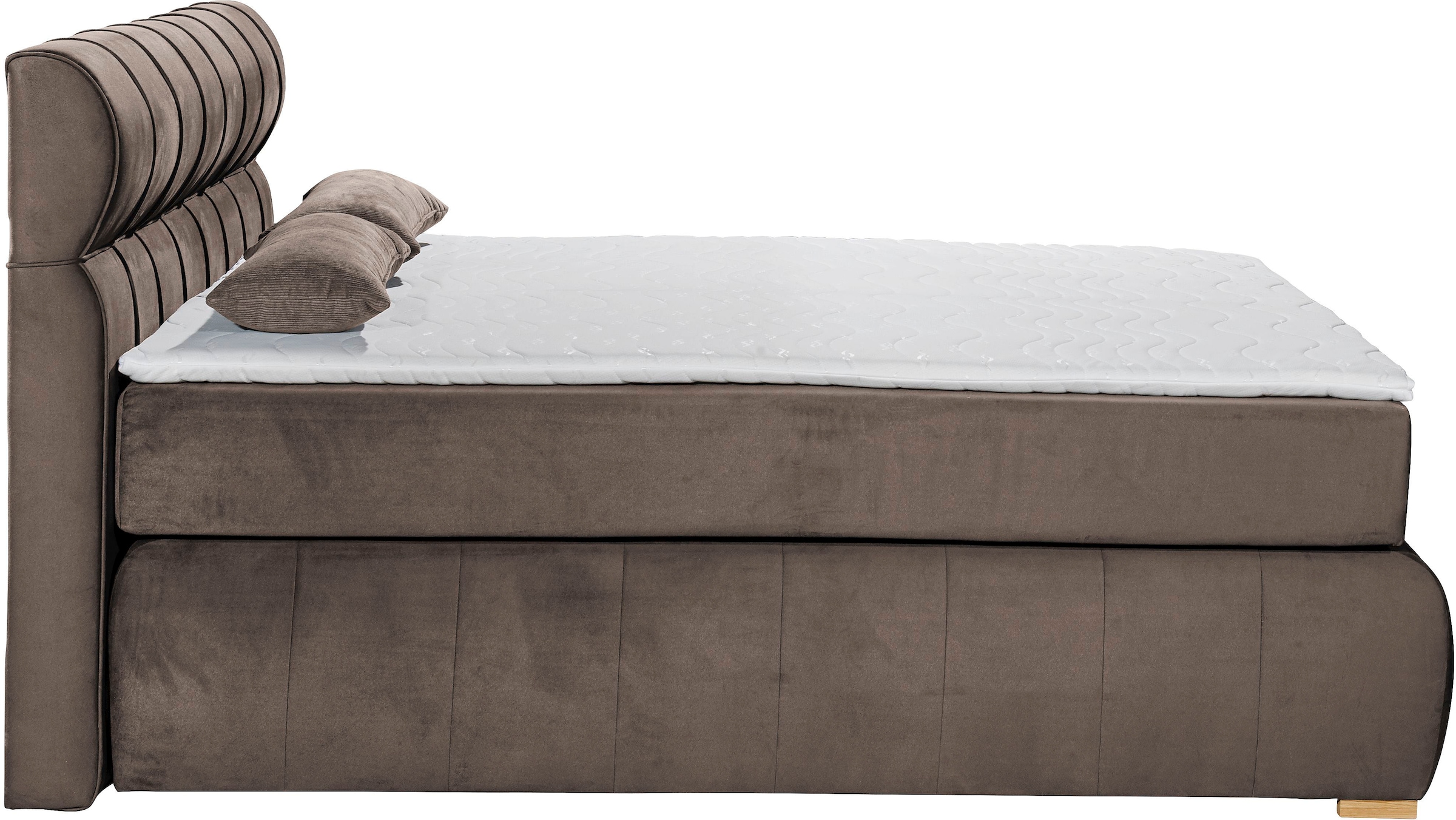 Places of Style Boxspringbett »Felicia«, in H4, inkl. Topper und Bettkasten