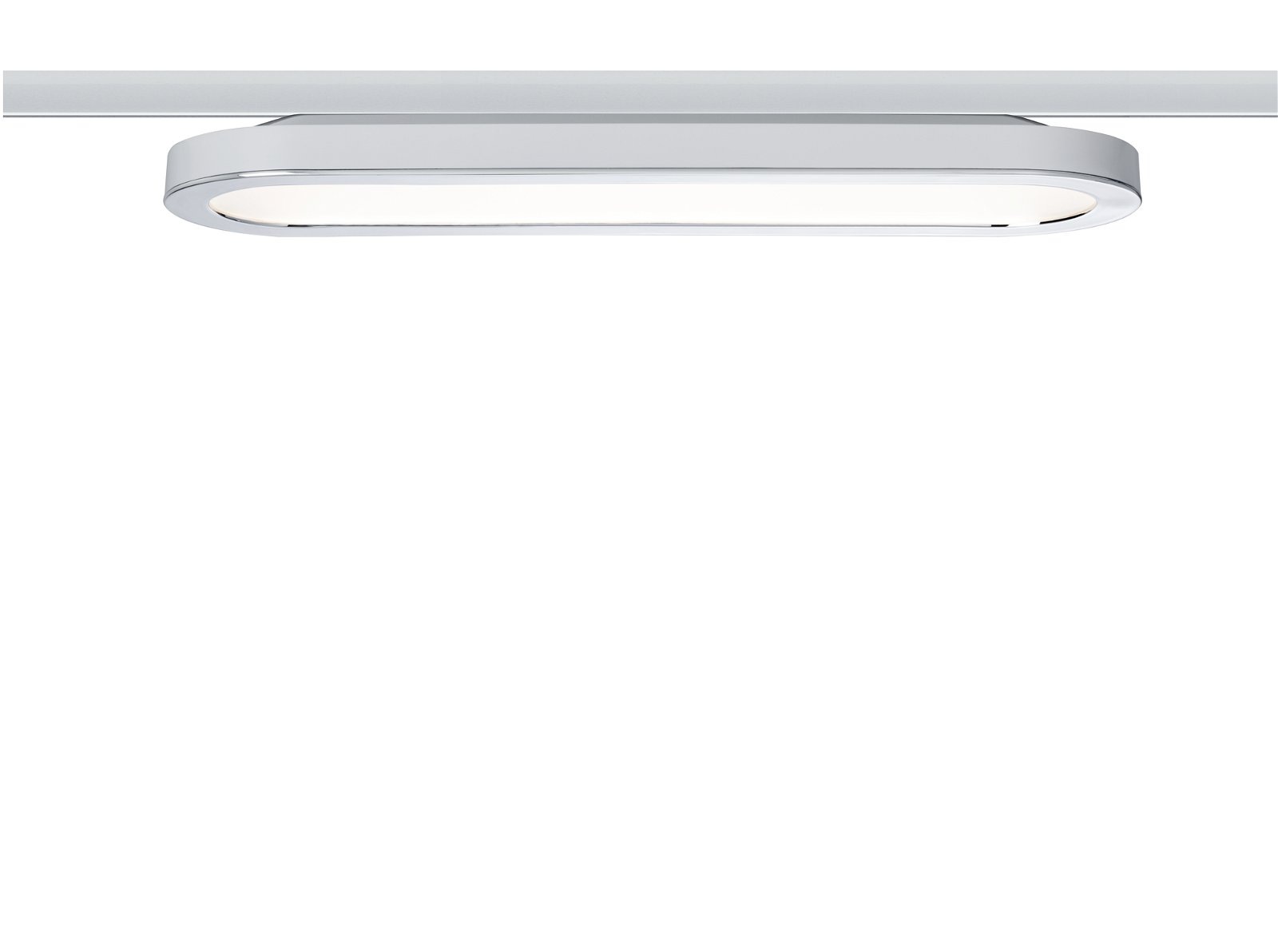 Paulmann Schienensystem-Leuchten »URail Panel Loop  480lm 7W 2700K 230V Chrom matt, Chrom 7W« LED-Modul 1 Stk. Warmweiß Einzelspot, dimmbar