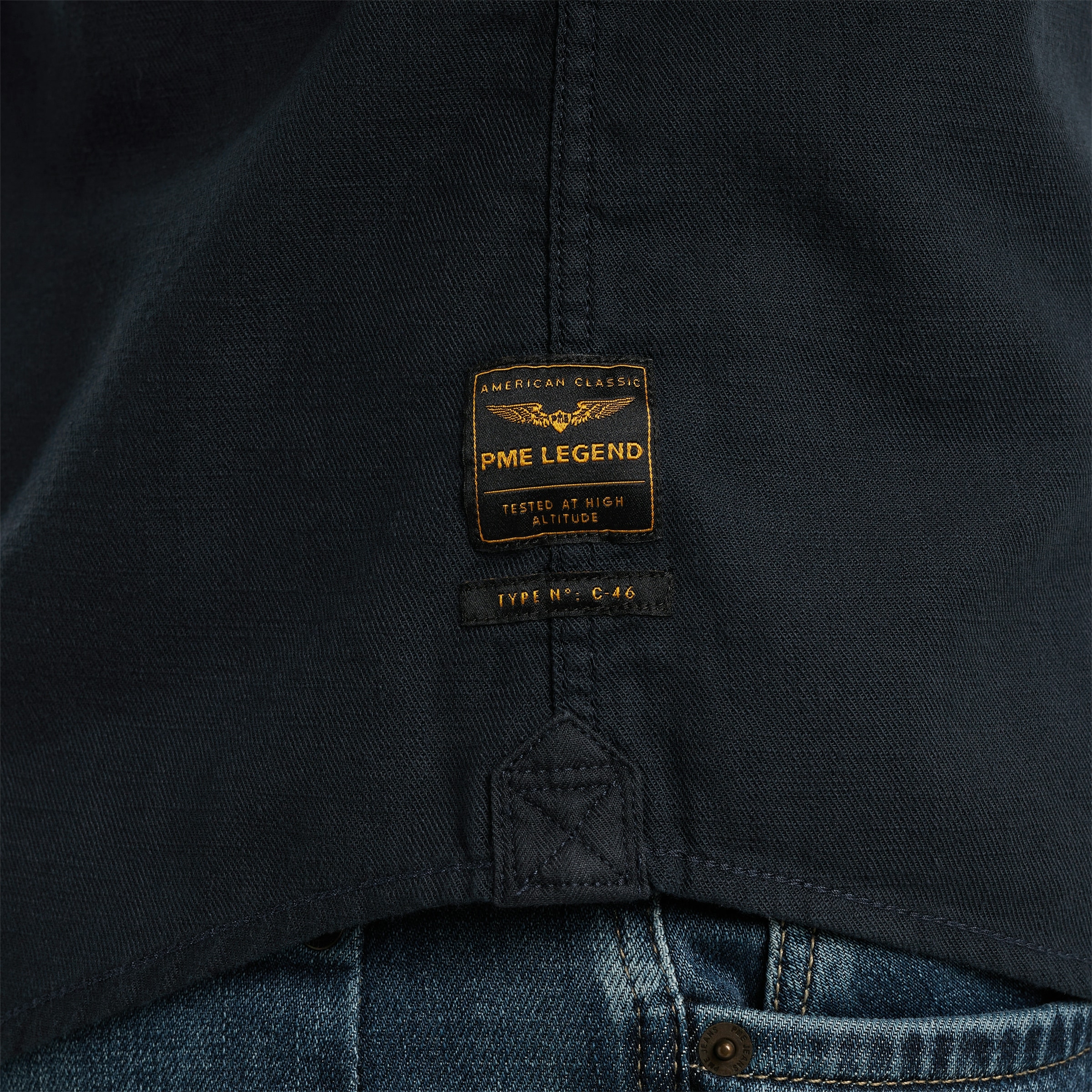 PME LEGEND Kurzarmhemd mit Kent Kragen