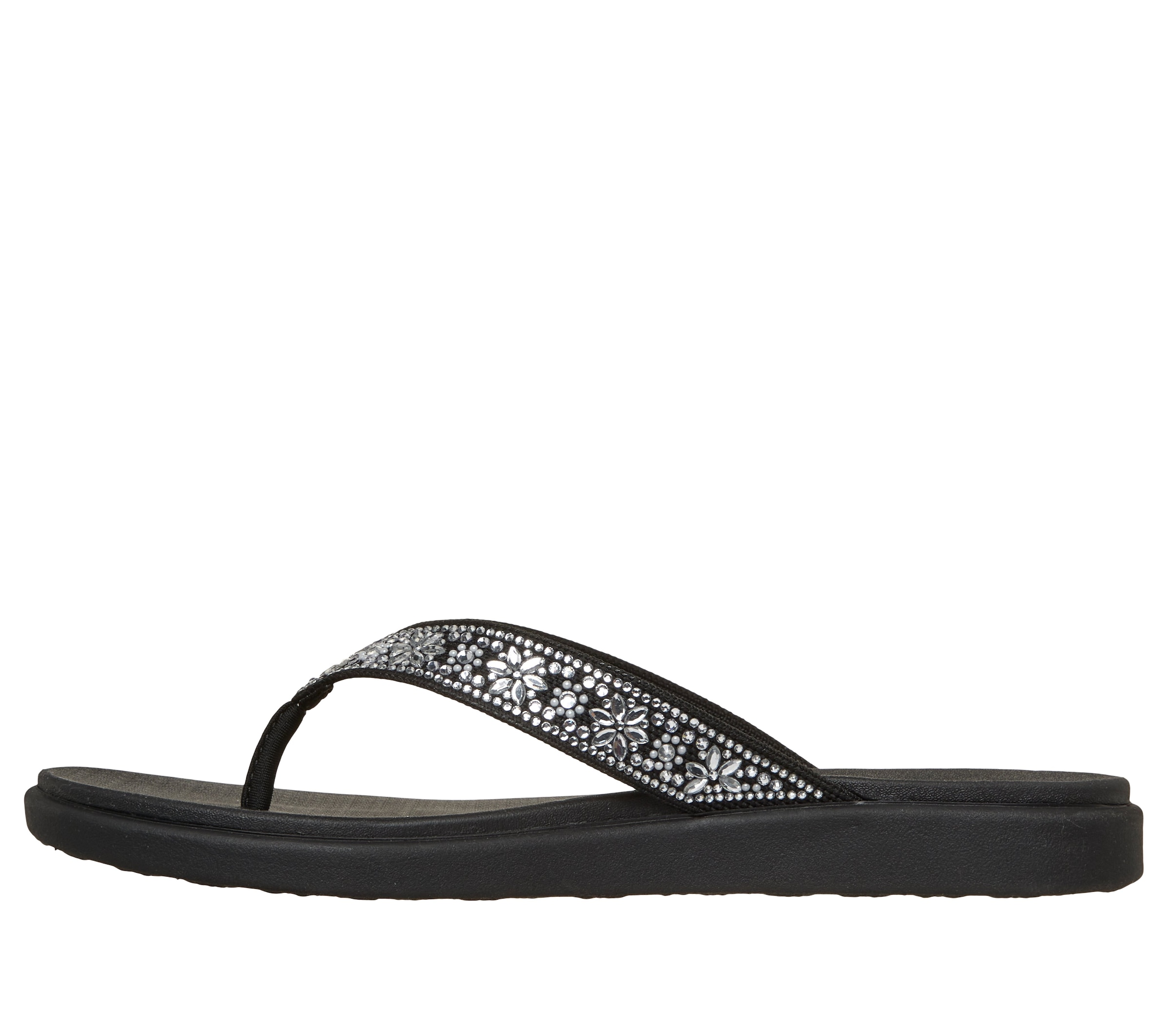 Skechers Zehentrenner »MEDITATION LUXE«  Sommerschuh, Strandschuh, Urlaubsschuh mit Glitzersteine