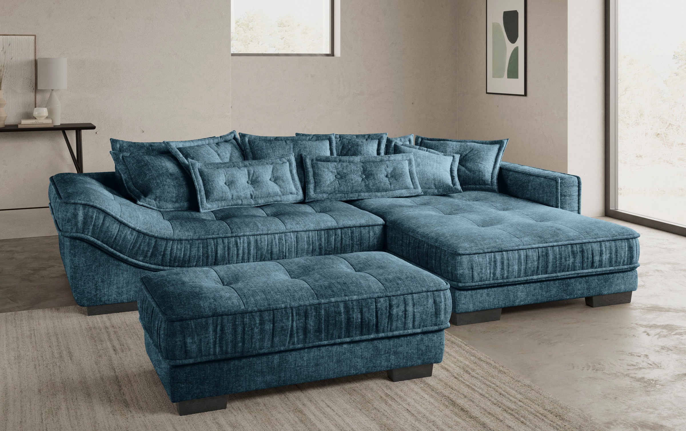 Mr. Couch Hockerbank »Diwan II DuraFlex«, Hochwertige DuraFlex-Kaltschaumpolsterung, bis 140 kg belastbar