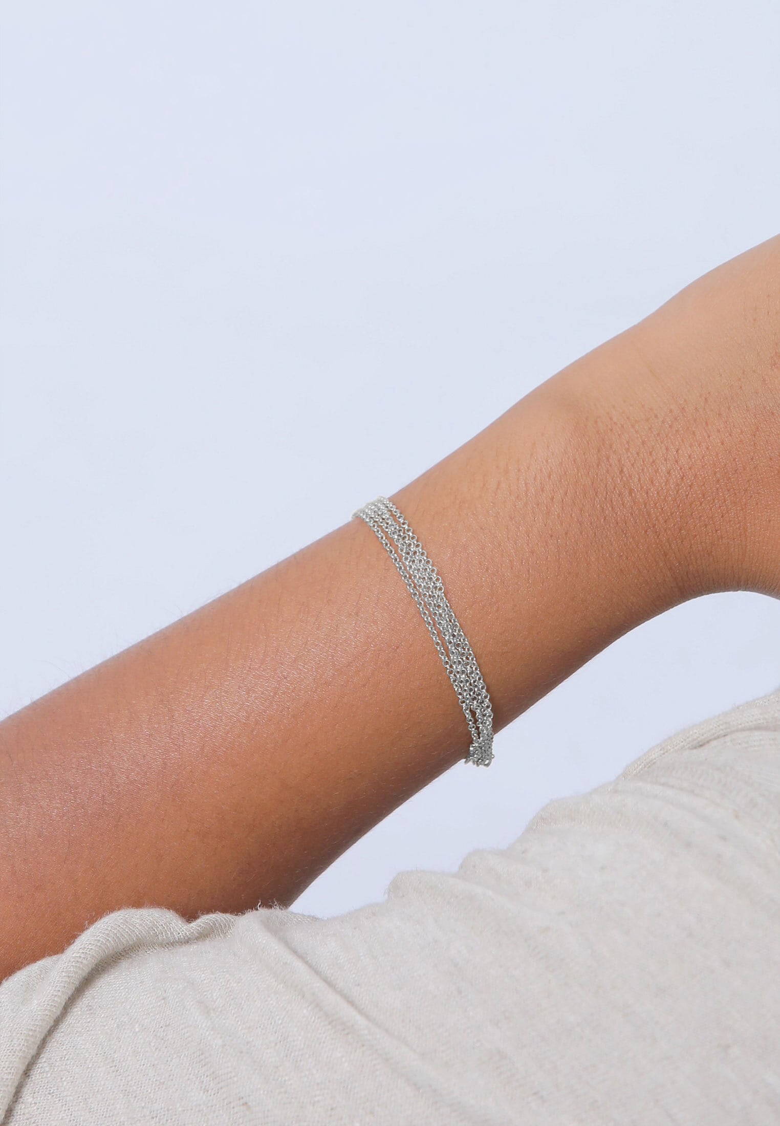 Elli Armkette »Armband Breit Glieder Basic Silber 925«
