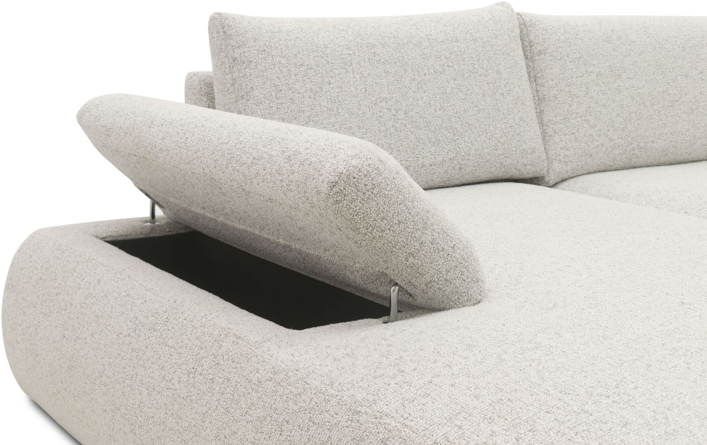 DOMO collection Big-Sofa »800016 Megasofa Breite 324cm, Federkern, inkl. Armlehnenverstellung«, (3 St.)