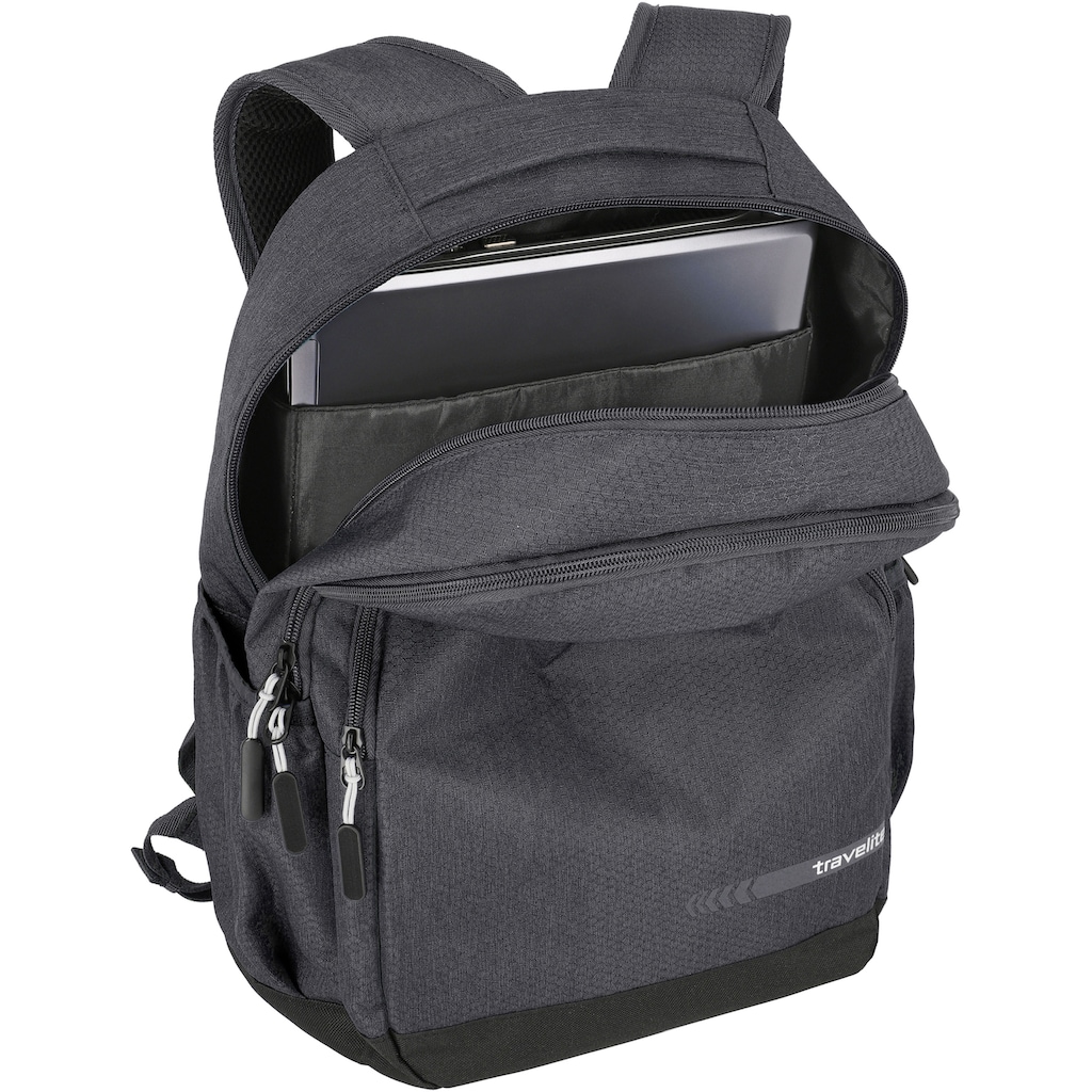 travelite Laptoprucksack »Kick Off L, 45 cm, anthrazit«