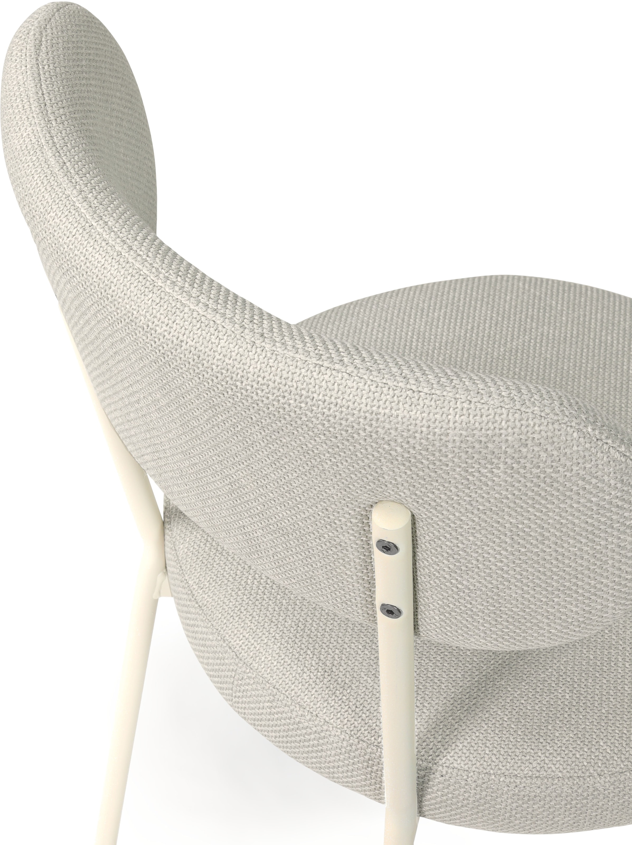 TOM TAILOR HOME 4-Fußstuhl »SOFT PAD CHAIR«, (Set), 2 St., Webstoff, Esszimmerstuhl, 4-Fußgestell, mit Rückenausschnitt