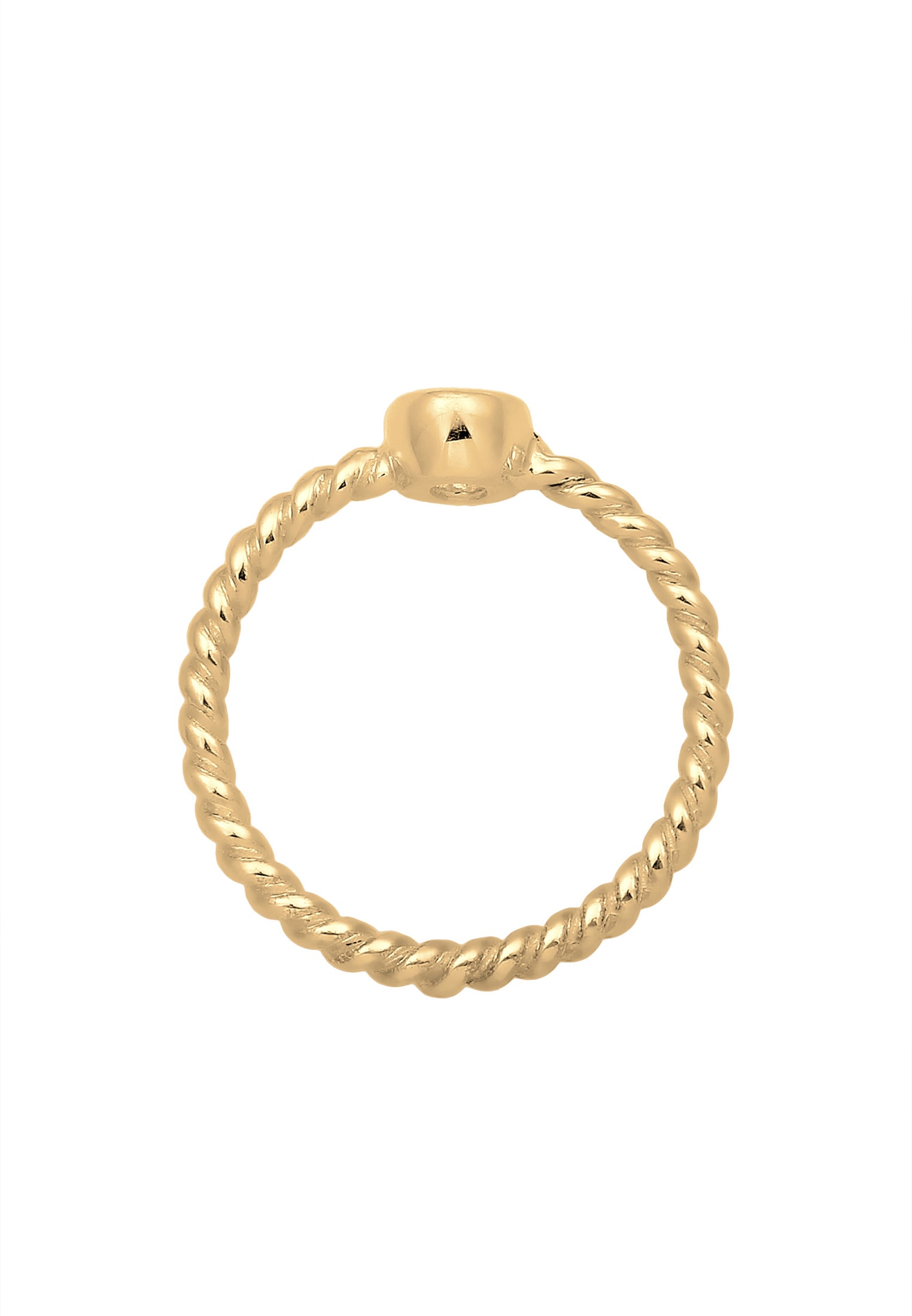 Elli Premium Verlobungsring »Ring Verlobungsring Topas Weiß 925 Sterling Silber vergoldet«