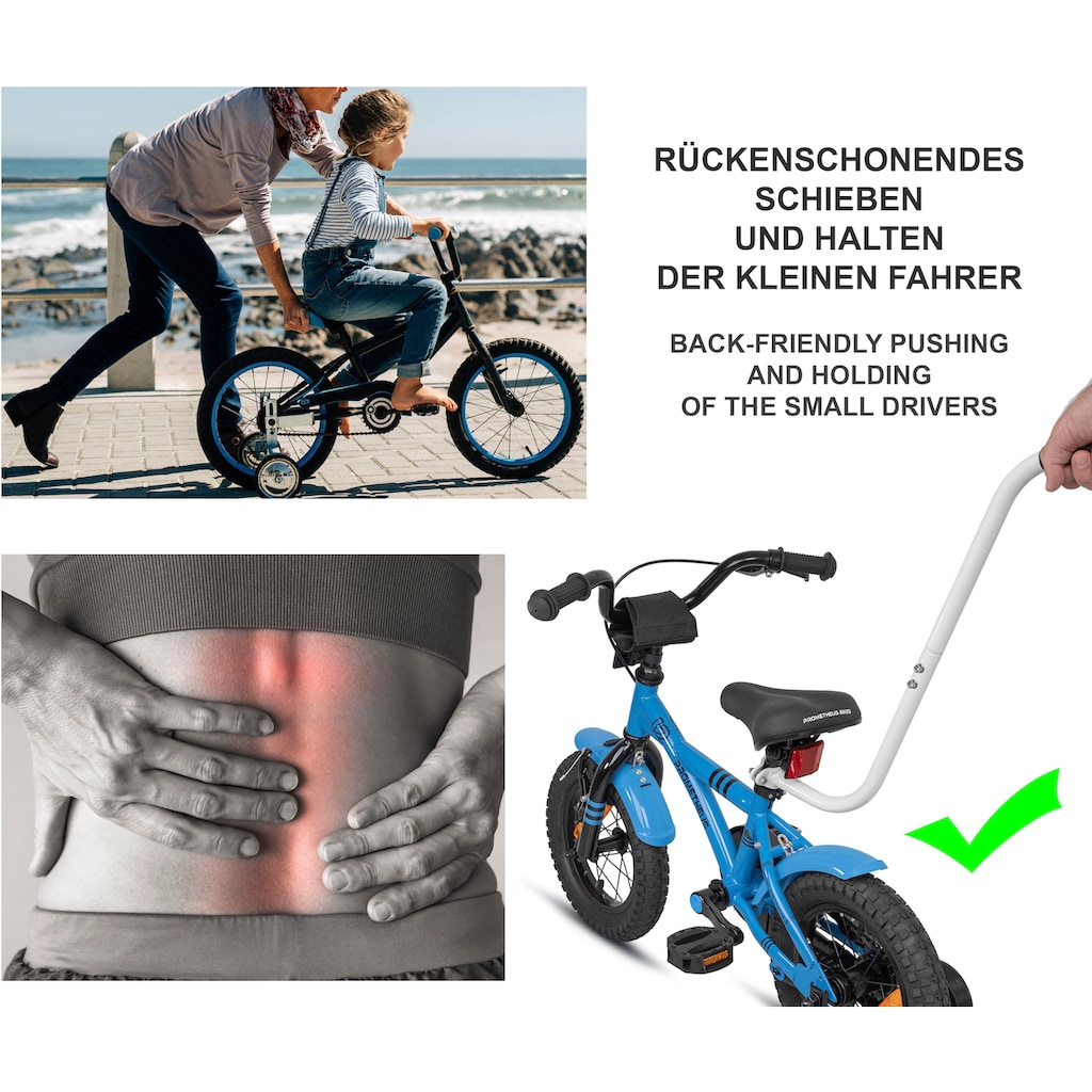 PROMETHEUS BICYCLES Fahrzeug-Schubstange »Fahrradstange«, (3 tlg.)