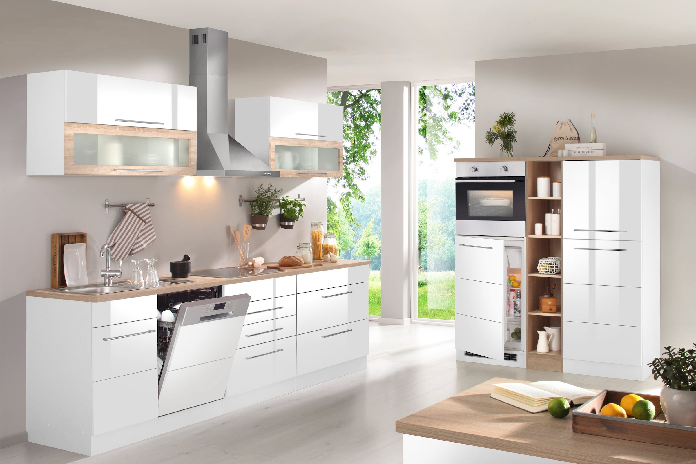 HELD MÖBEL Seitenschrank »Wien«, Breite 60 cm, Höhe 165 cm, Türanschlag wechselbar
