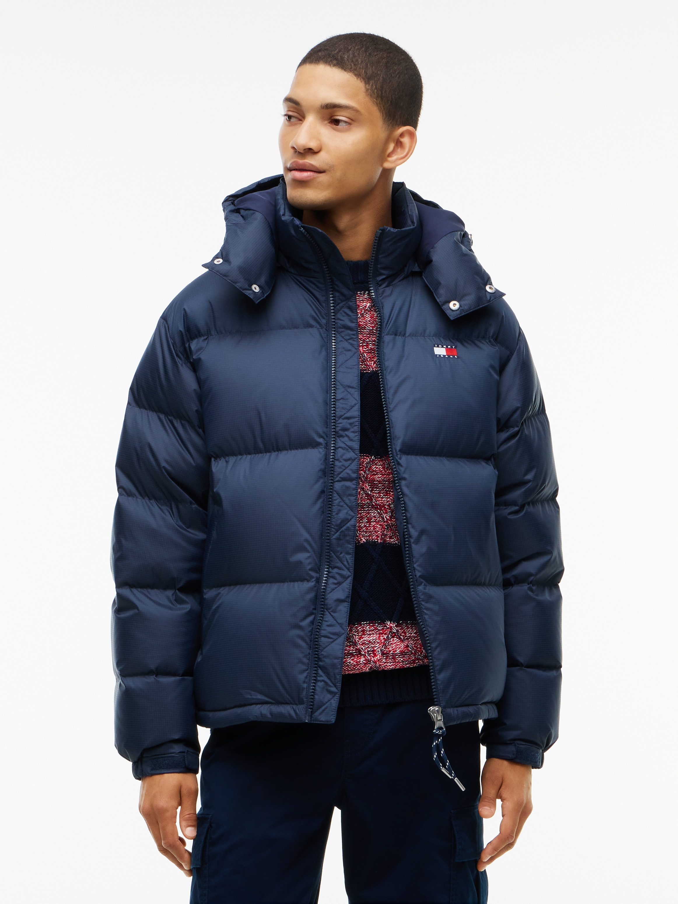 Tommy Jeans Steppjacke »ALASKA DOWN PUFFER« mit Kapuze Daunenjacke Regular fit mit abnehmbarer Kapuze
