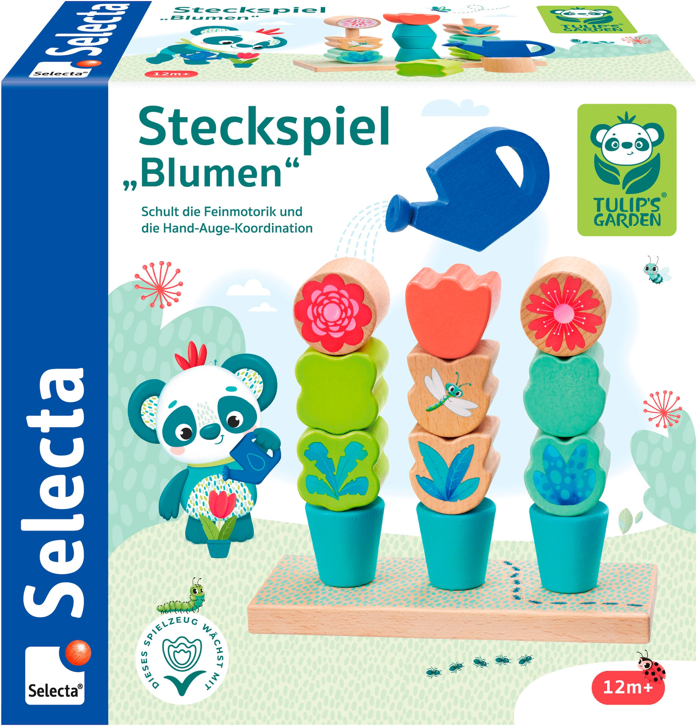 Steckspielzeug »Selecta Blumen Steckspiel«