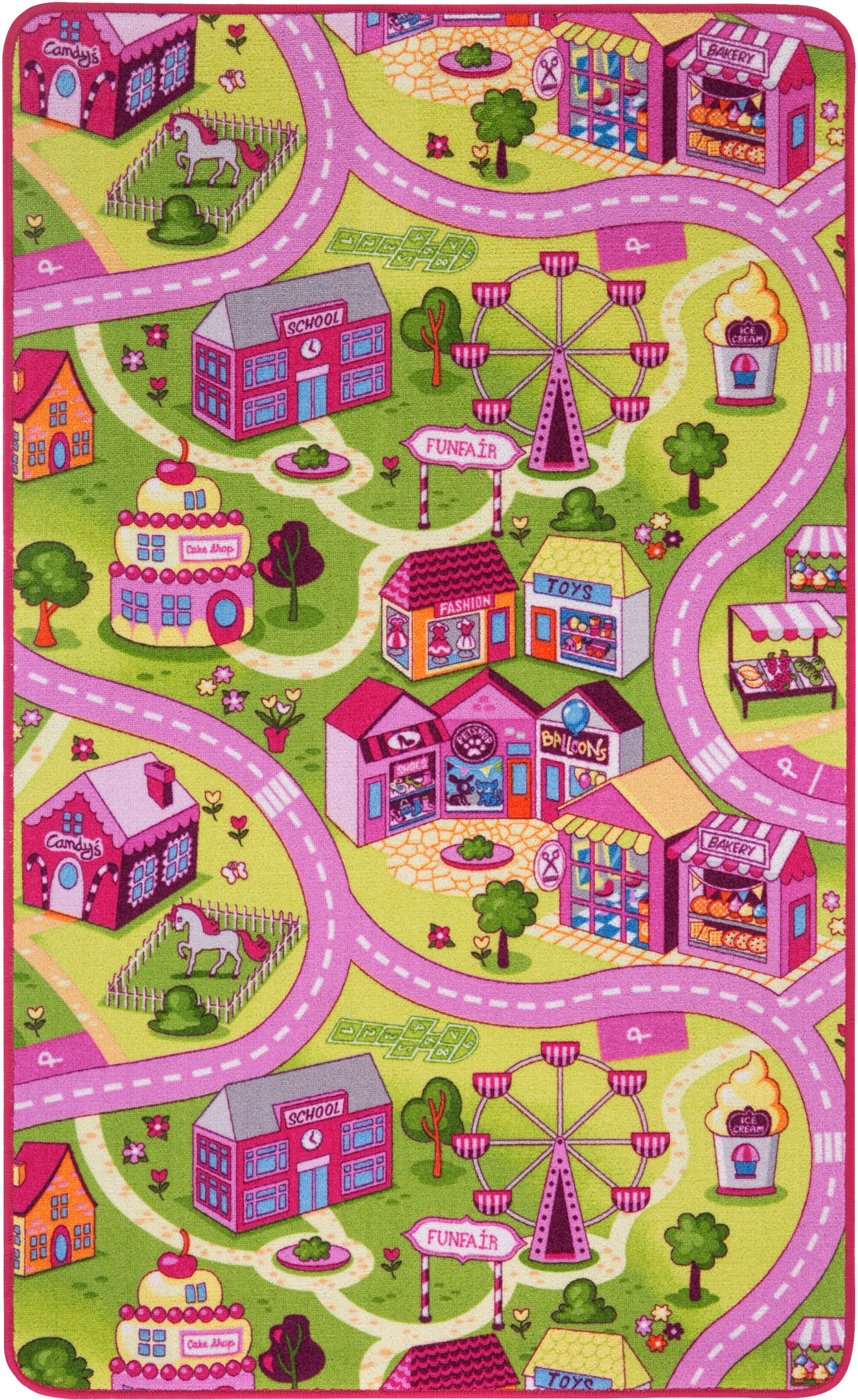 Andiamo Kinderteppich »Sweet Village«, rechteckig, Straßen-Spiel-Teppich,... kaufen