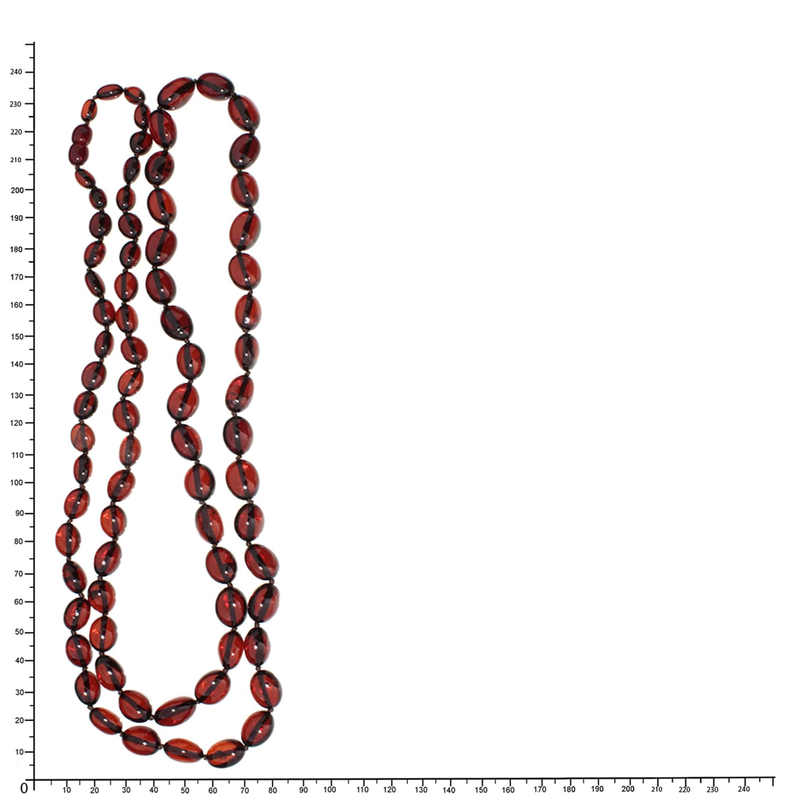 OSTSEE-SCHMUCK Gliederkette »Ostsee-Schmuck Kette Olive XXL-100 cm- Kette Olive XXL-100 cm-«