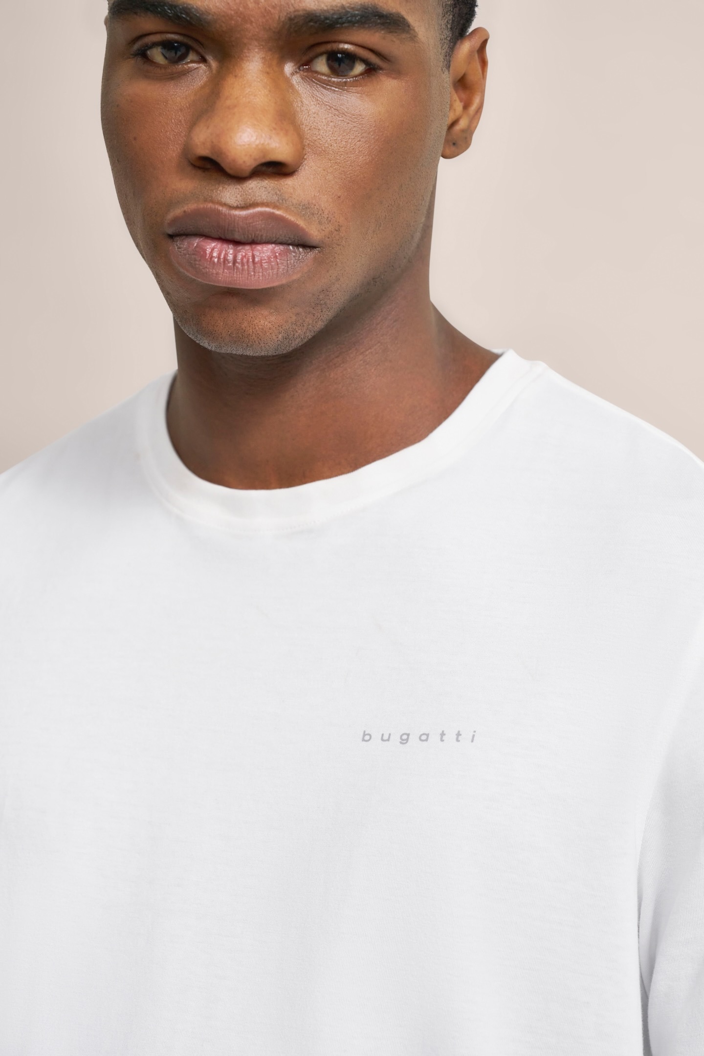 bugatti T-Shirt, aus Baumwolle