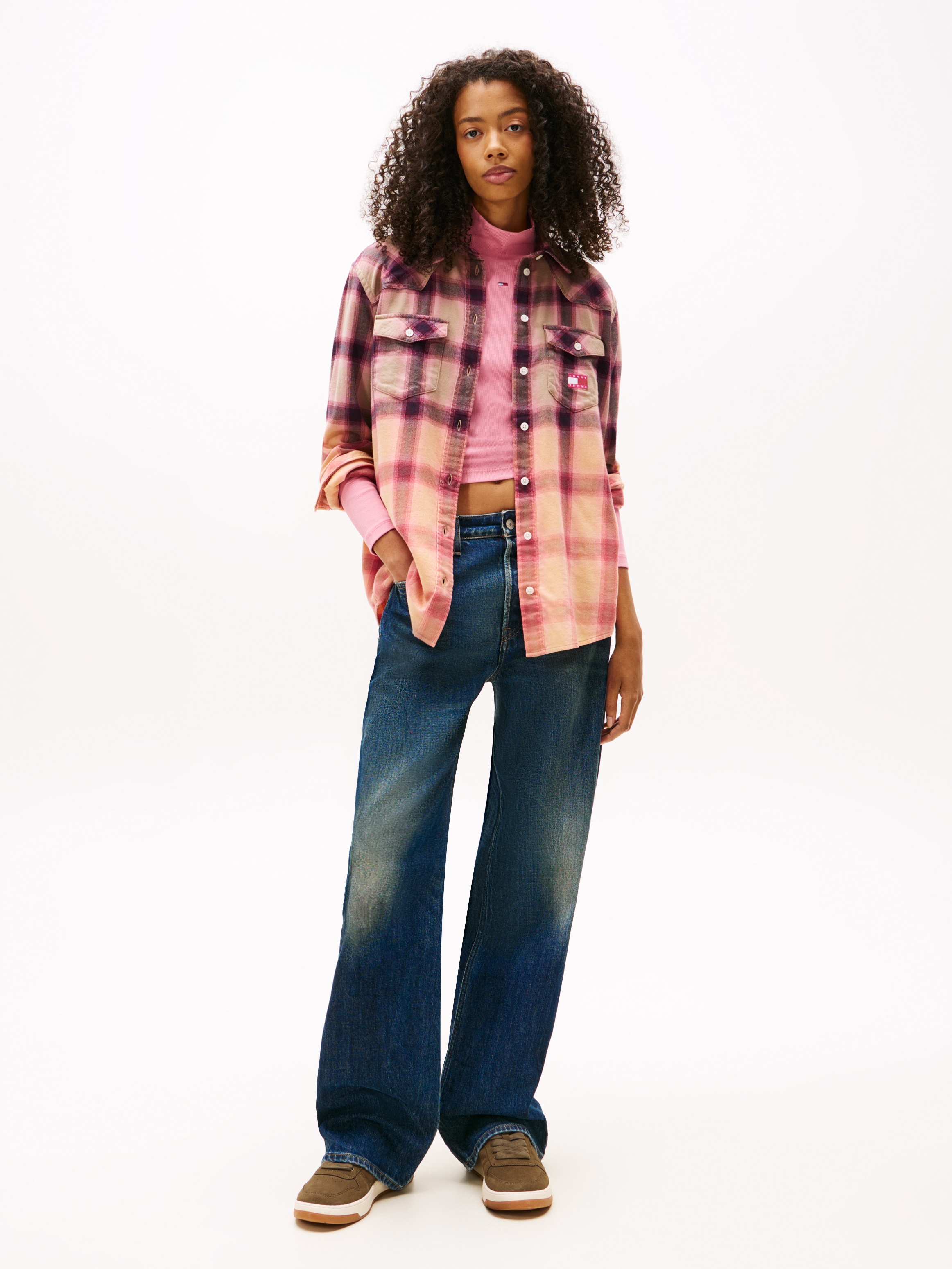 Tommy Jeans Flanellbluse »TJW RLX FLANNEL SHIRT« aus weicher Flanell Qualität