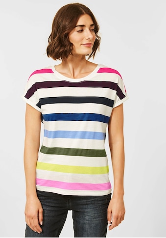 Cecil T-Shirt, mit Blockstreifen in Multicolor kaufen