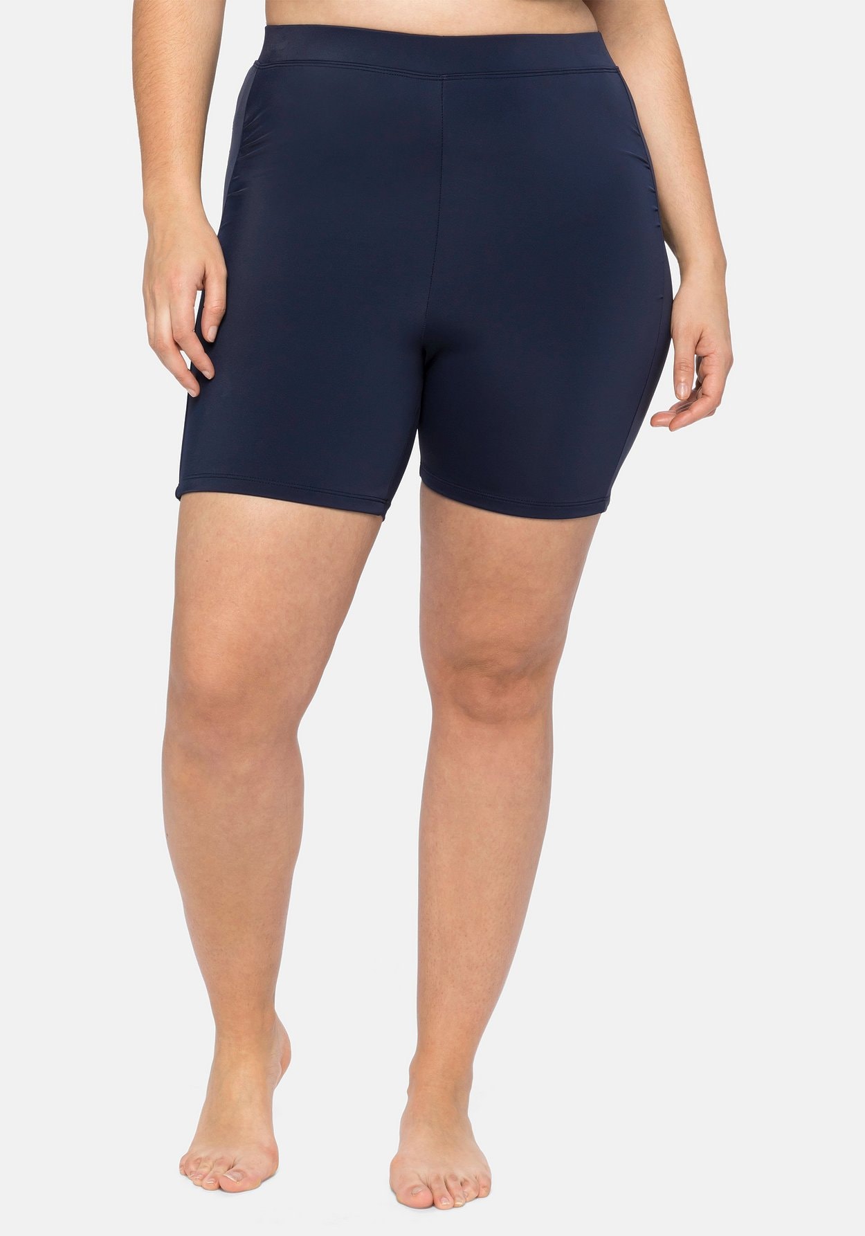 Sheego Badehose »Bade-Radler mit Raffung, Shape-Radlerschnitt«, mit Raffung, Shape-Radlerschnitt