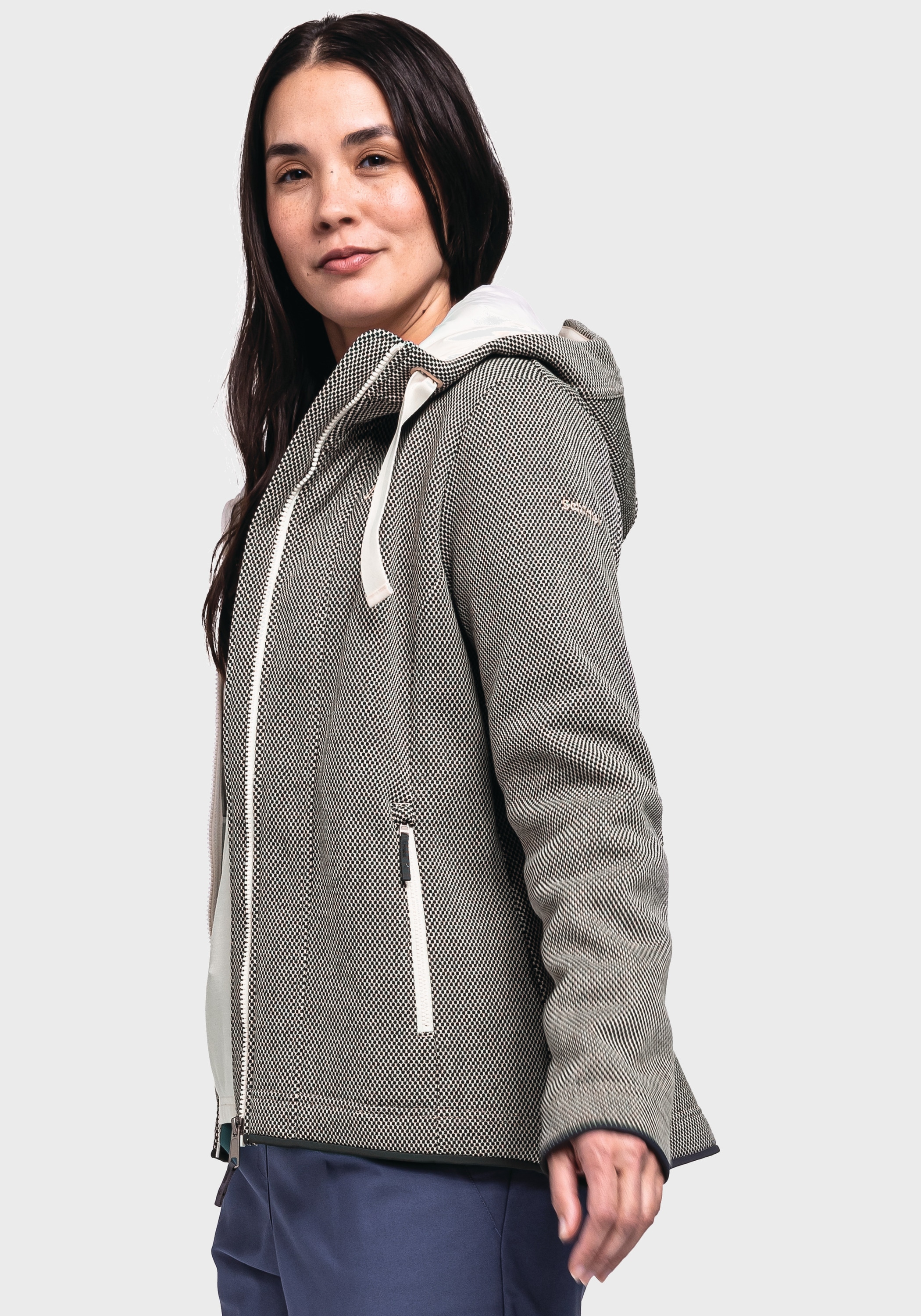 Schöffel Fleecejacke »Fleece Hoody Aurora L«, mit Kapuze