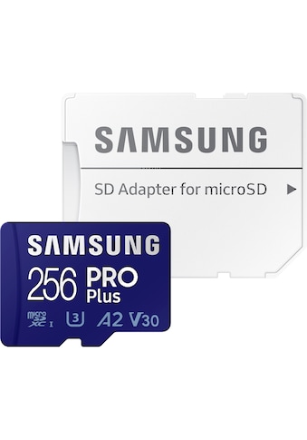 Samsung Speicherkarte »PRO Plus 256GB microSDXC Full HD & 4K UHD inkl. SD-Adapter«,... kaufen
