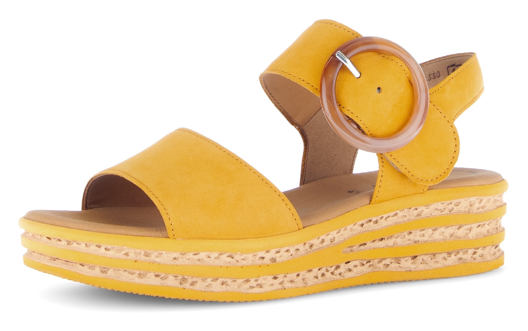 Gabor Keilsandalette, Sommerschuh, Sandale, Keilabsatz, mit großer Zierschnalle
