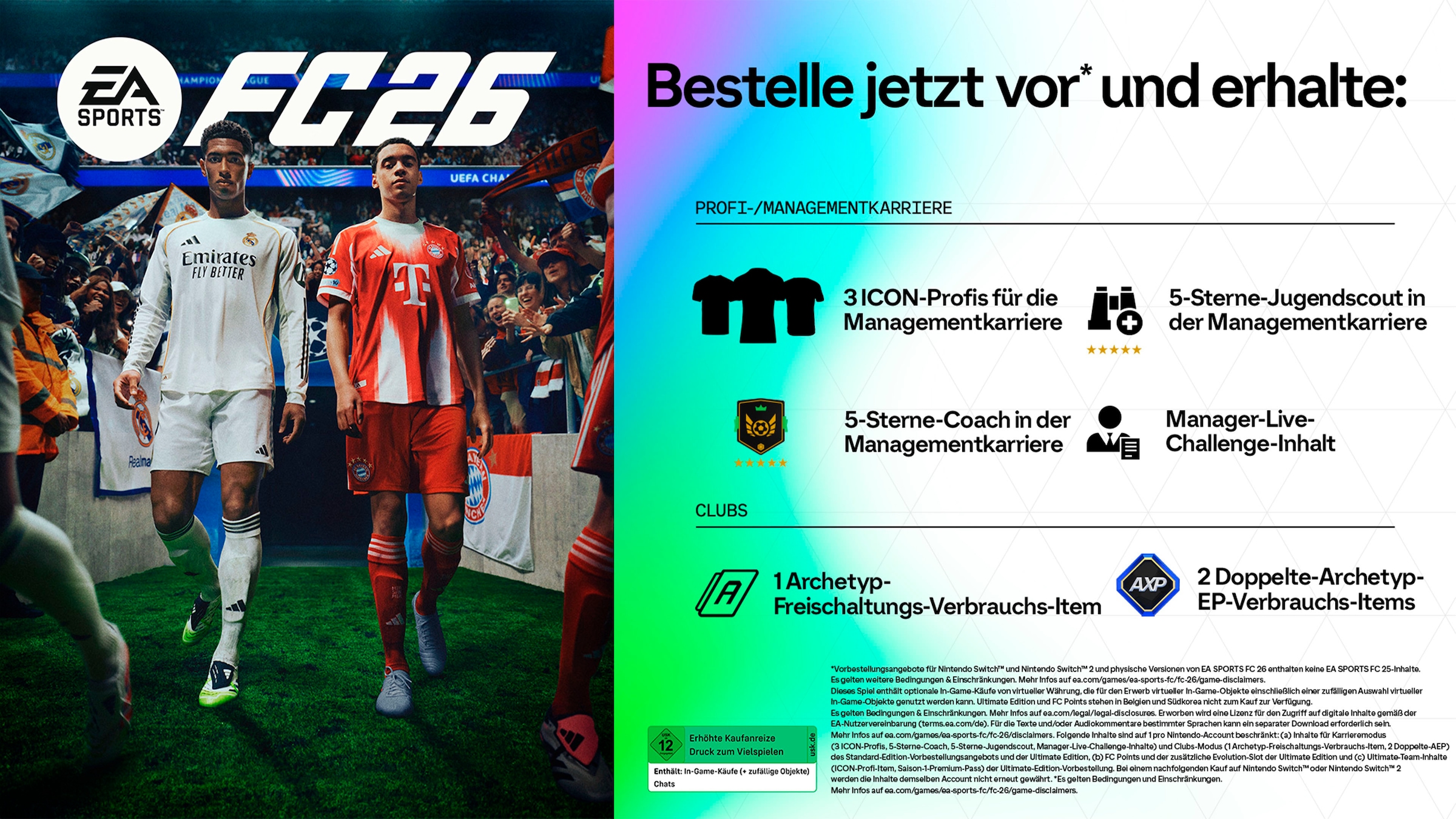Electronic Arts Spielesoftware »EA Sports FC 26 | inkl. Vorbestellerbonus«, PlayStation 4