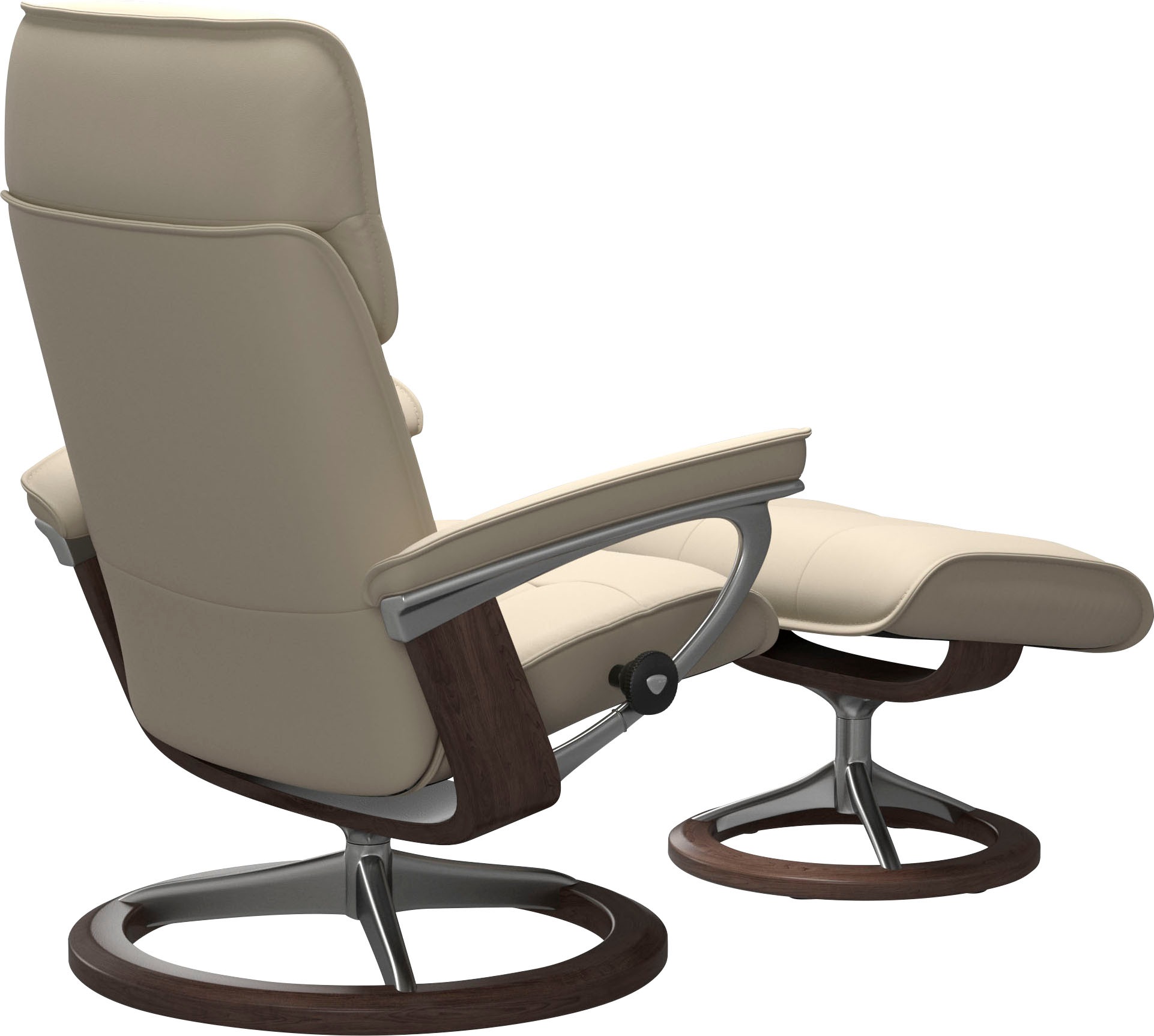 Stressless® Relaxsessel »Admiral«, (Set, Relaxsessel inkl. Hocker), mit Signature Base, Größe M & L, Gestell Wenge