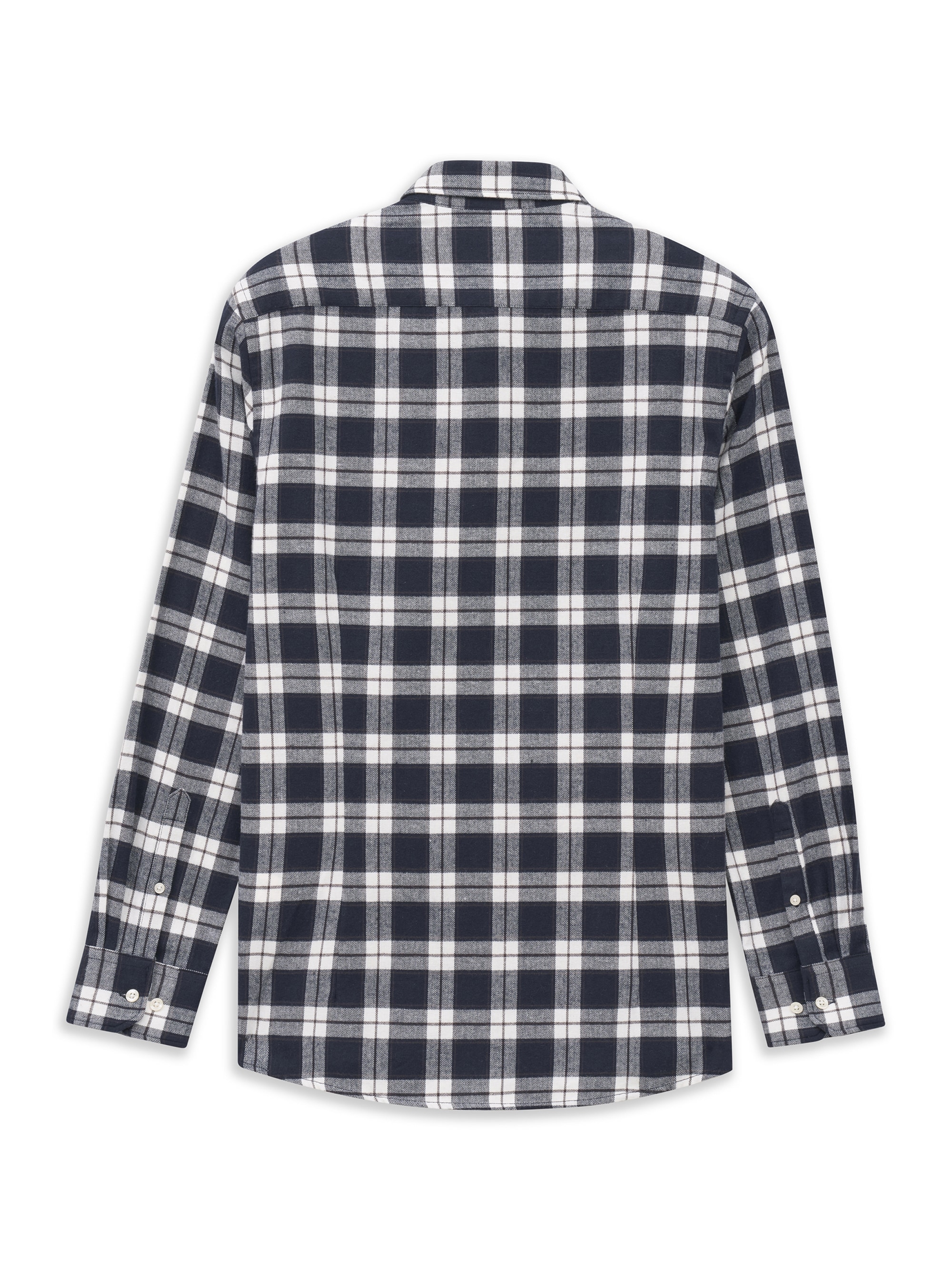 bugatti Langarmhemd »Modern Fit« Modern Fit Karo Herringbone Button-Down