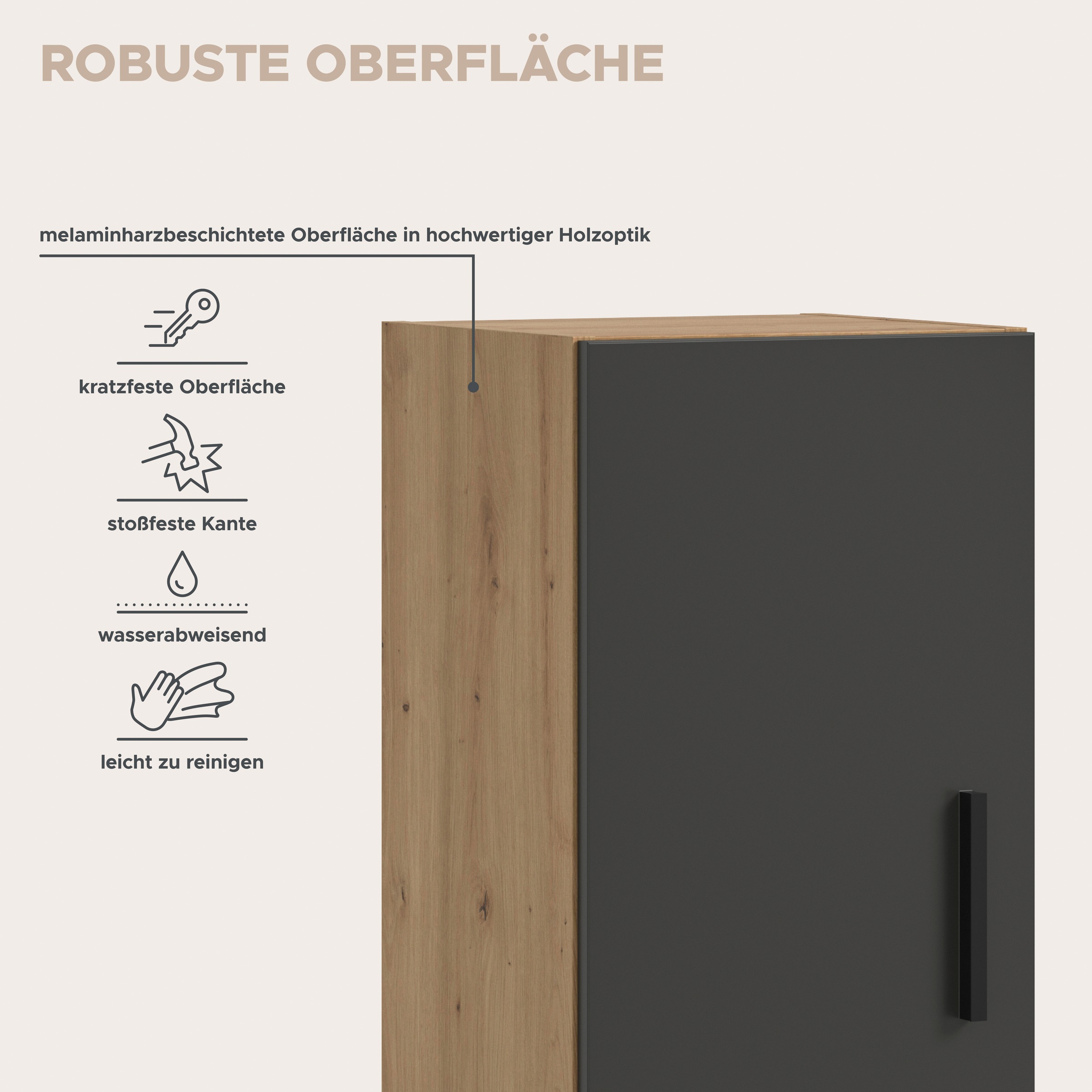 Home affaire Schrank-Set »ENESTE, 12-teilig, in verschiedenen Farben, individuell kombinierbar« verschiedenste Kombinationmöglichkeiten, stehend oder hängend, 4 Stk. tlg.