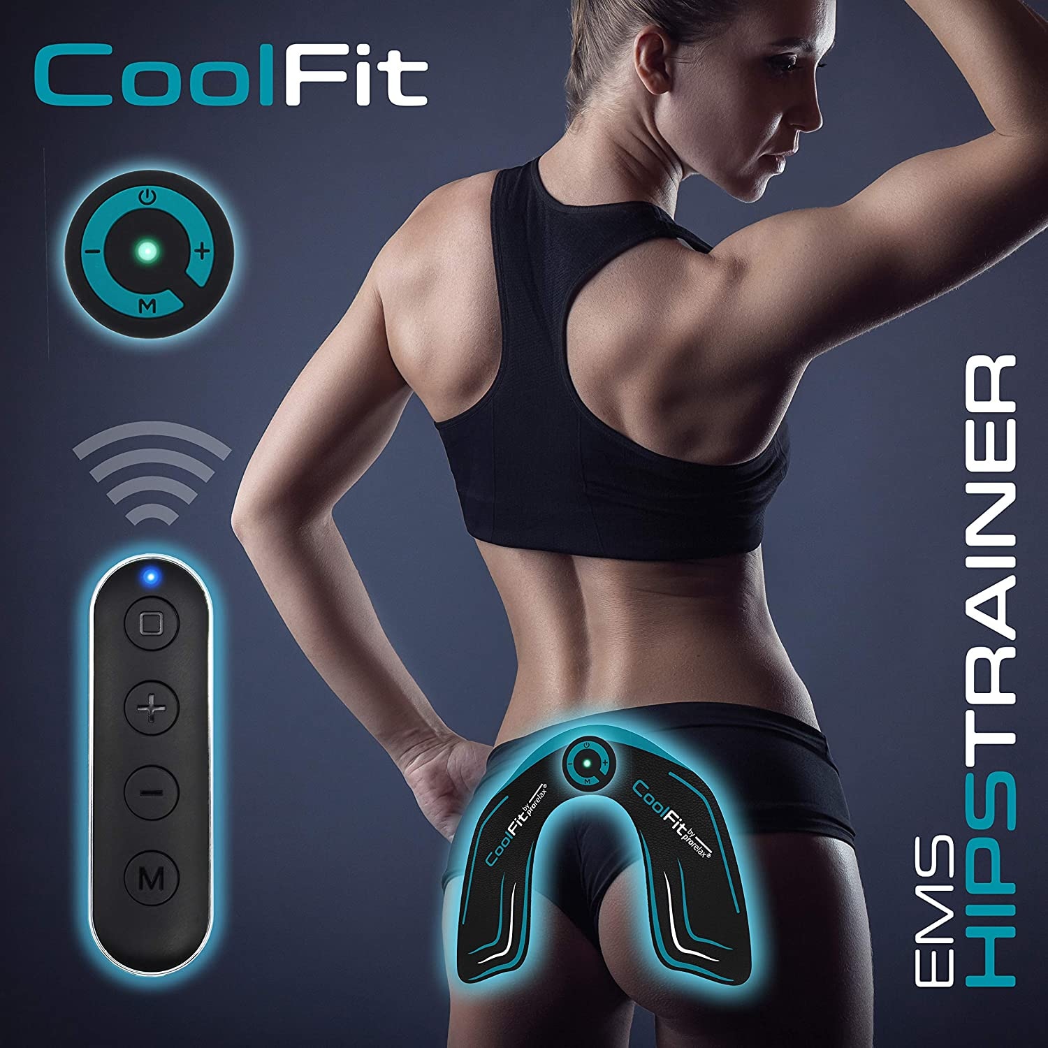 CoolFit by prorelax EMS-Gerät »53417 CoolFit Hipstrainer«, Akkubetrieben, Mit Fernbedienung