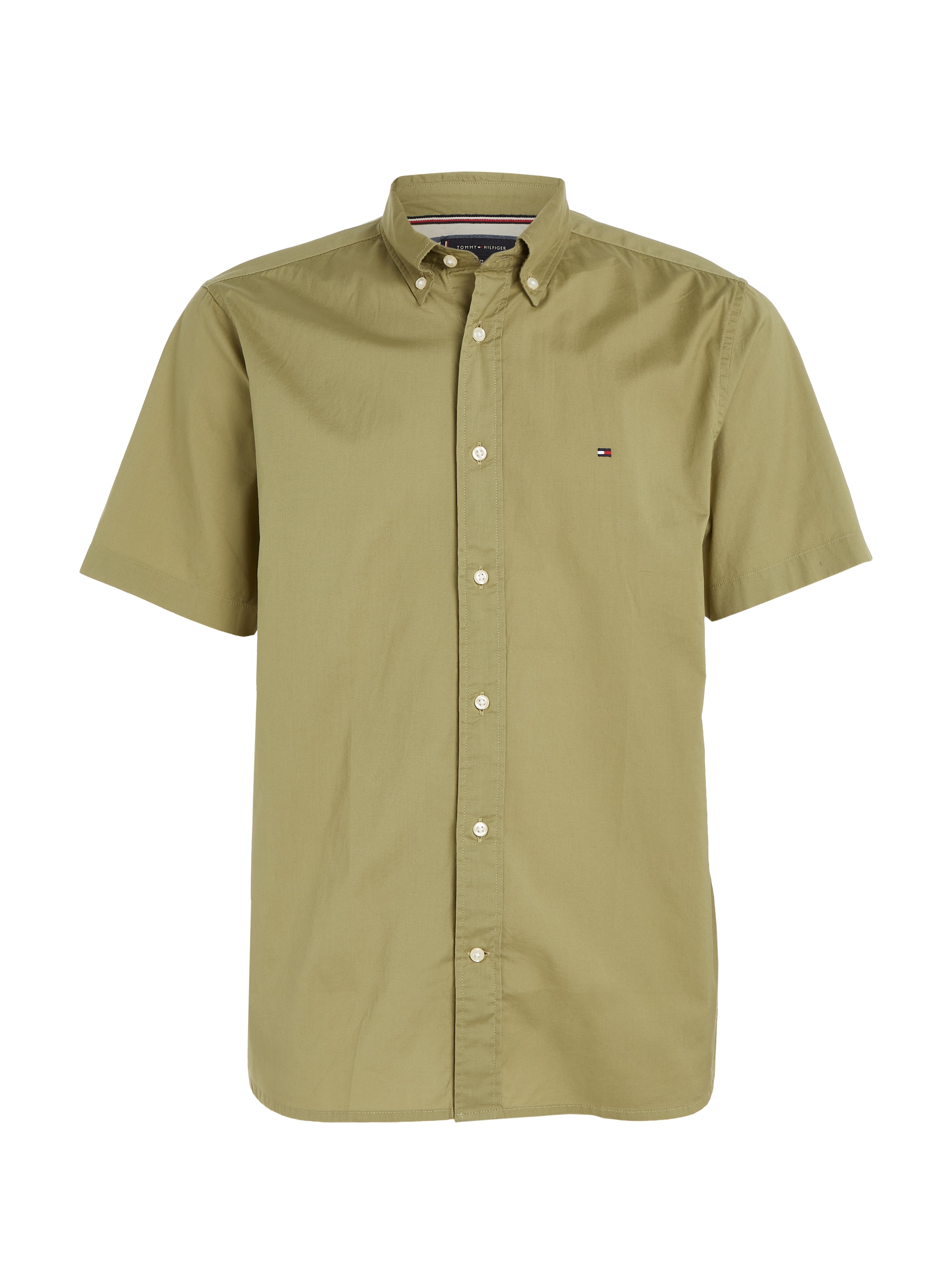 TOMMY HILFIGER Kurzarmhemd »FLEX POPLIN RF SHIRT S/S«, mit Hemdblusenkragen