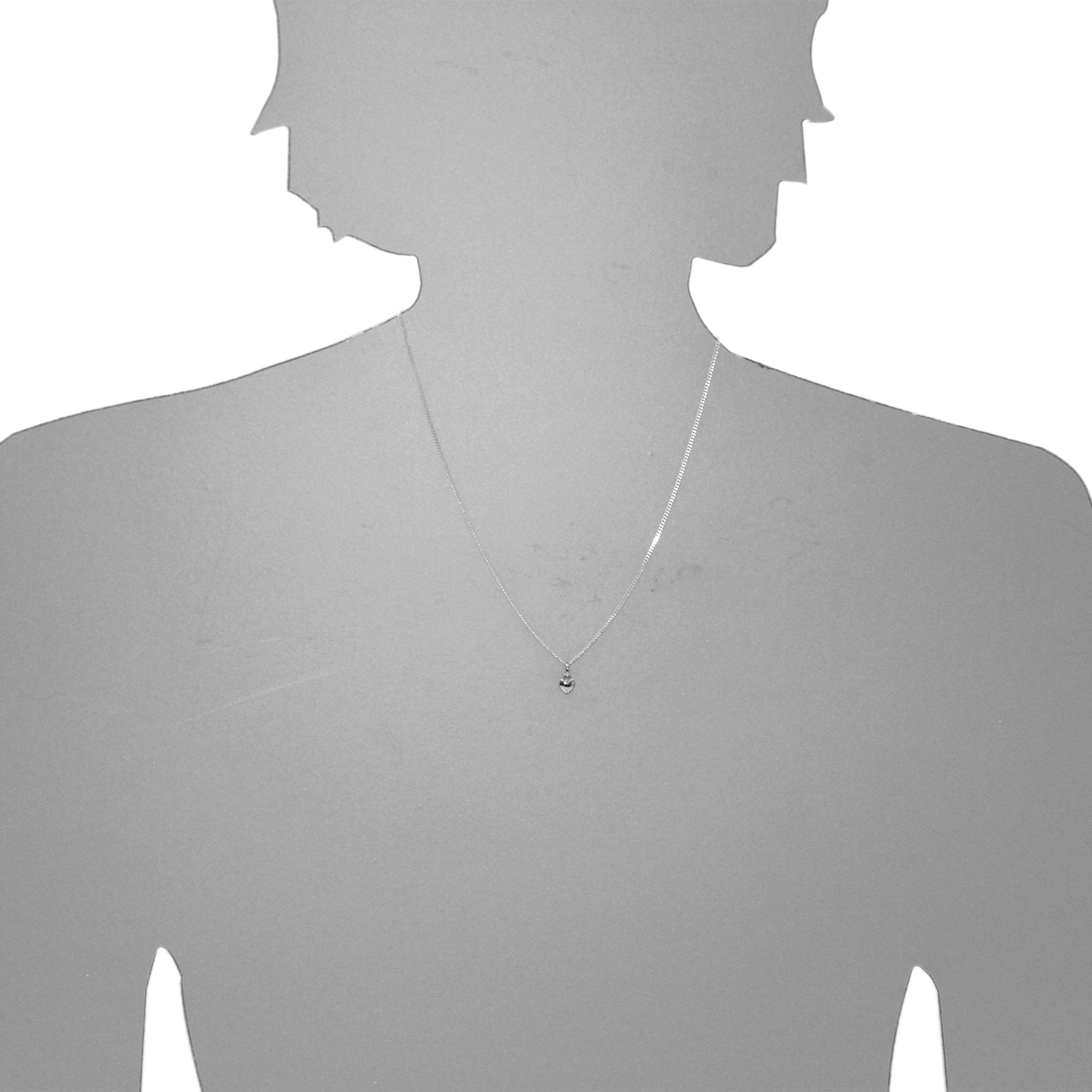 OSTSEE-SCHMUCK Kette mit Anhänger »- kleines Herz 5 mm - Silber 925/000 -,«