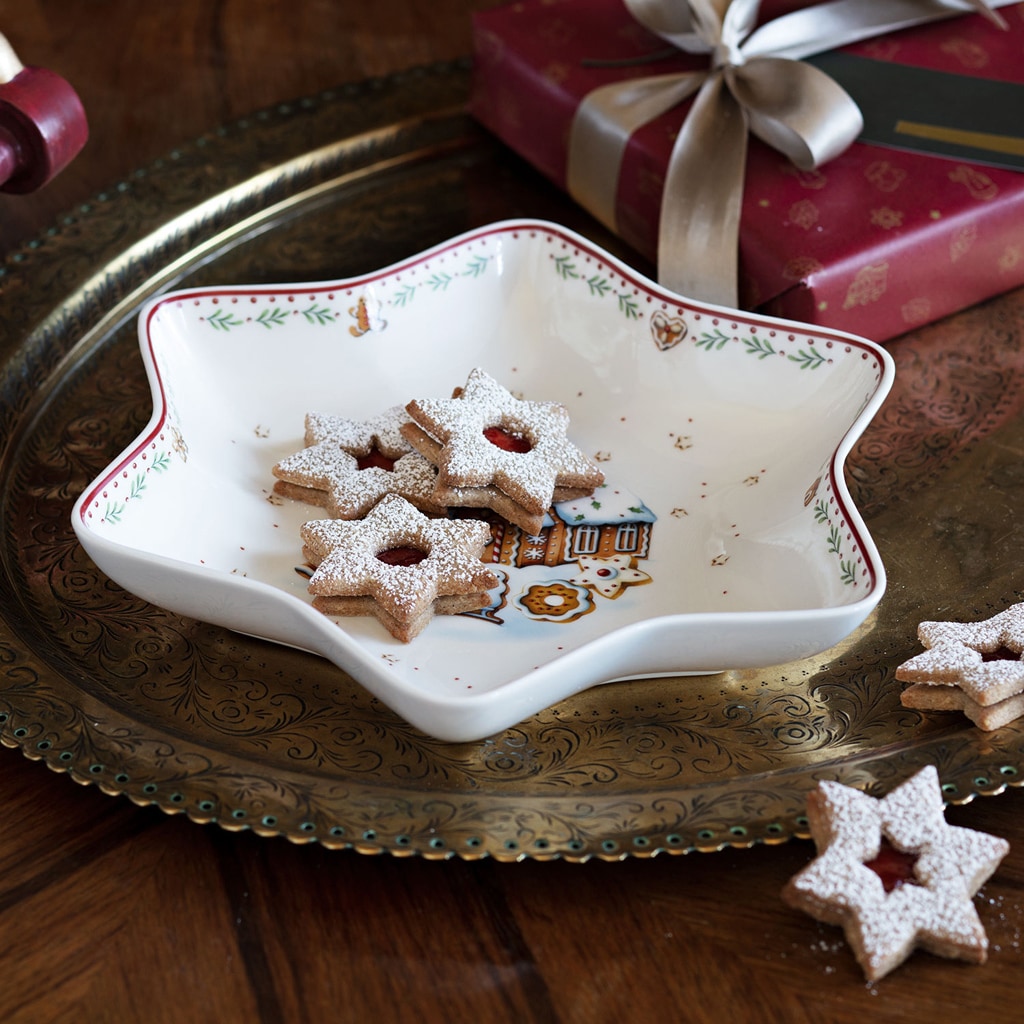 Villeroy & Boch Schale »Sternschale Lebkuchendorf Winter Bakery Delight 360 ml bunt«