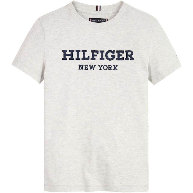 Tommy Hilfiger T-Shirt »HILFIGER LOGO TEE S/S«, mit Hilfiger Statement Print  bei