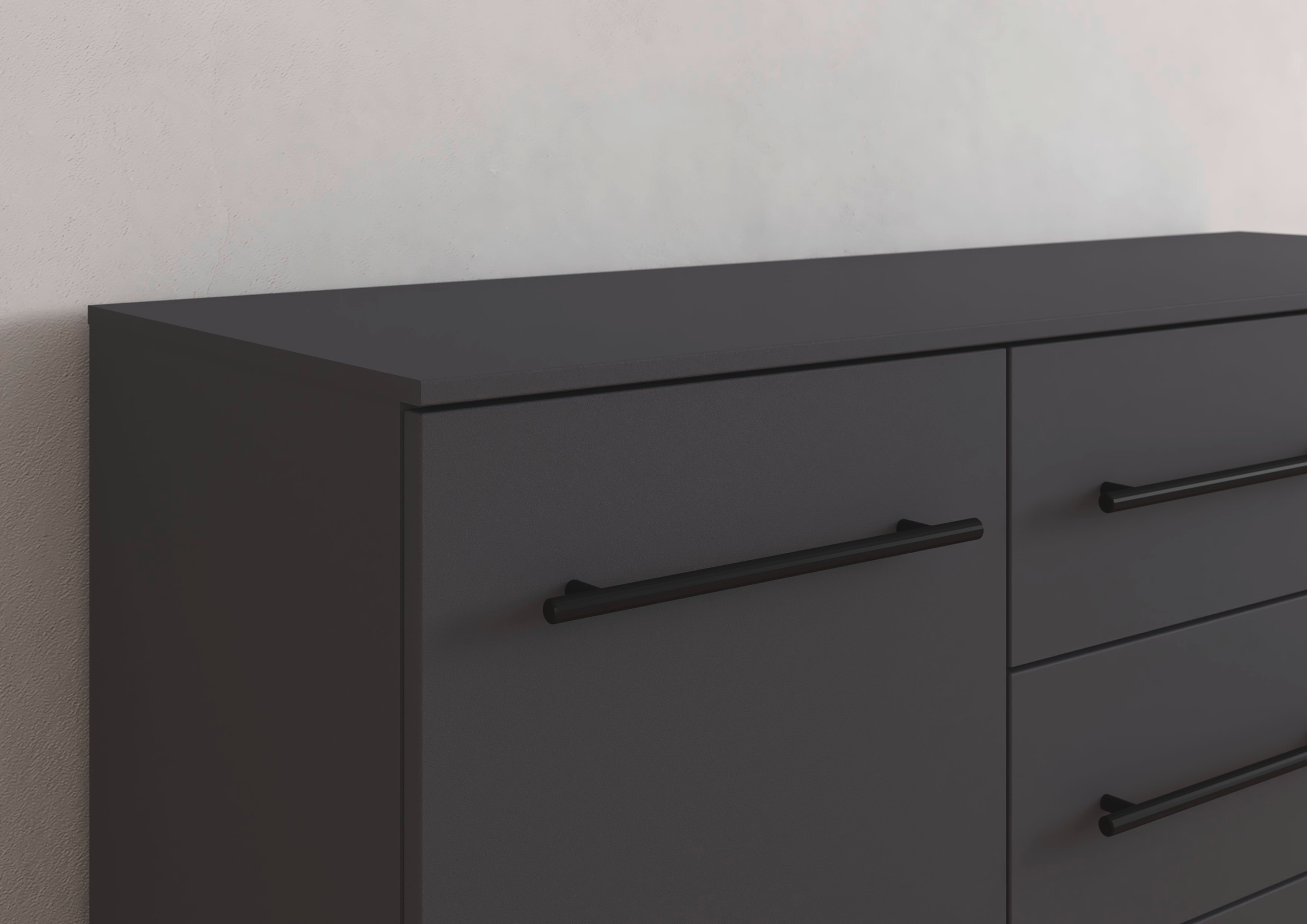 rauch Kombikommode »Sideboard Schubladenkommode AVOLA mit Dekorfront« Breite 120 cm inkl. Soft-Close-Funktion,  vier große Schubladen und 2 Türen, mit 4 Einlegeböden MADE IN GERMANY