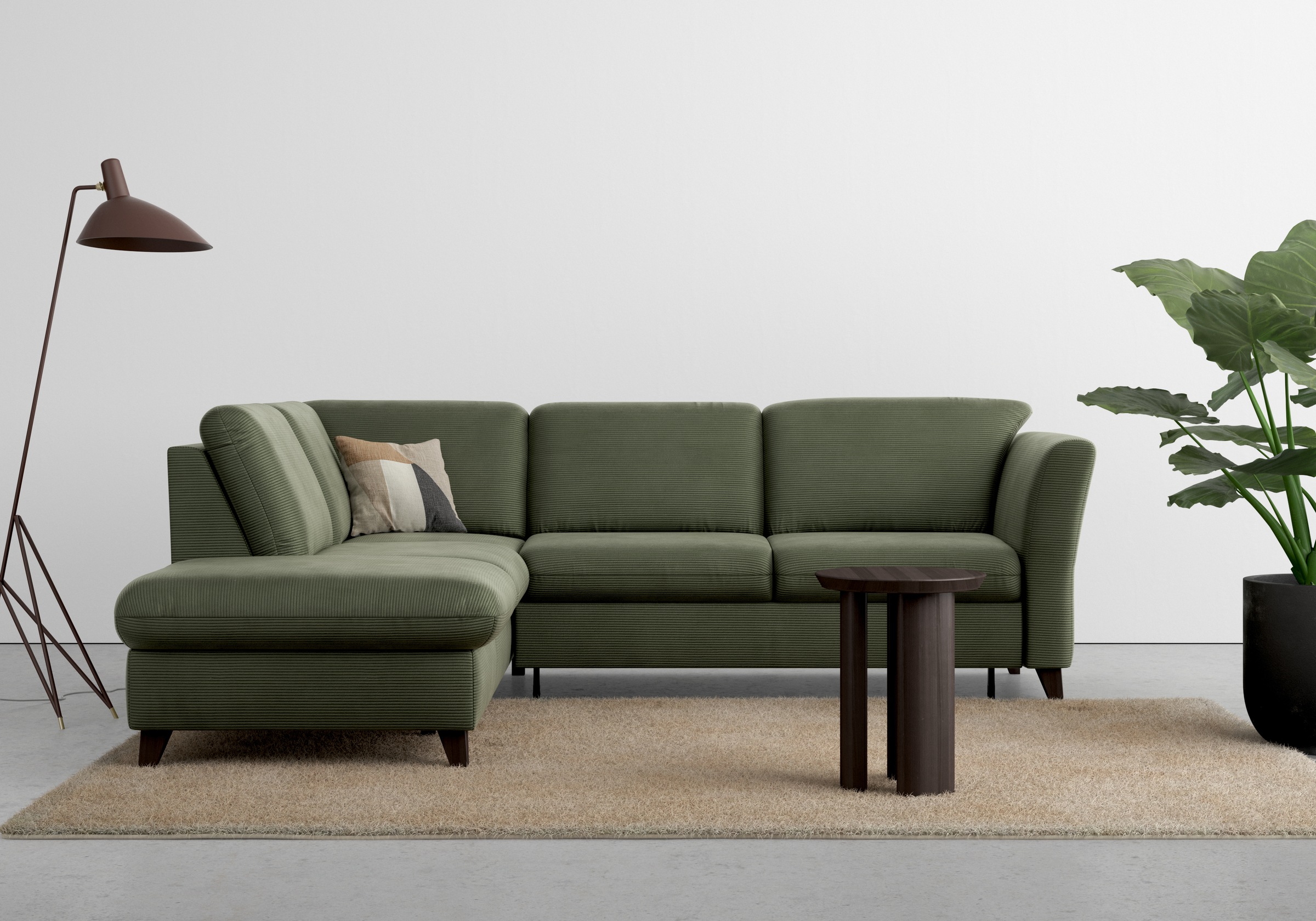 Home affaire Ecksofa »Trelleborg L-Form«, wahlweise mit Bettfunktion und Bettkasten, inkl. Federkern-Polsterung