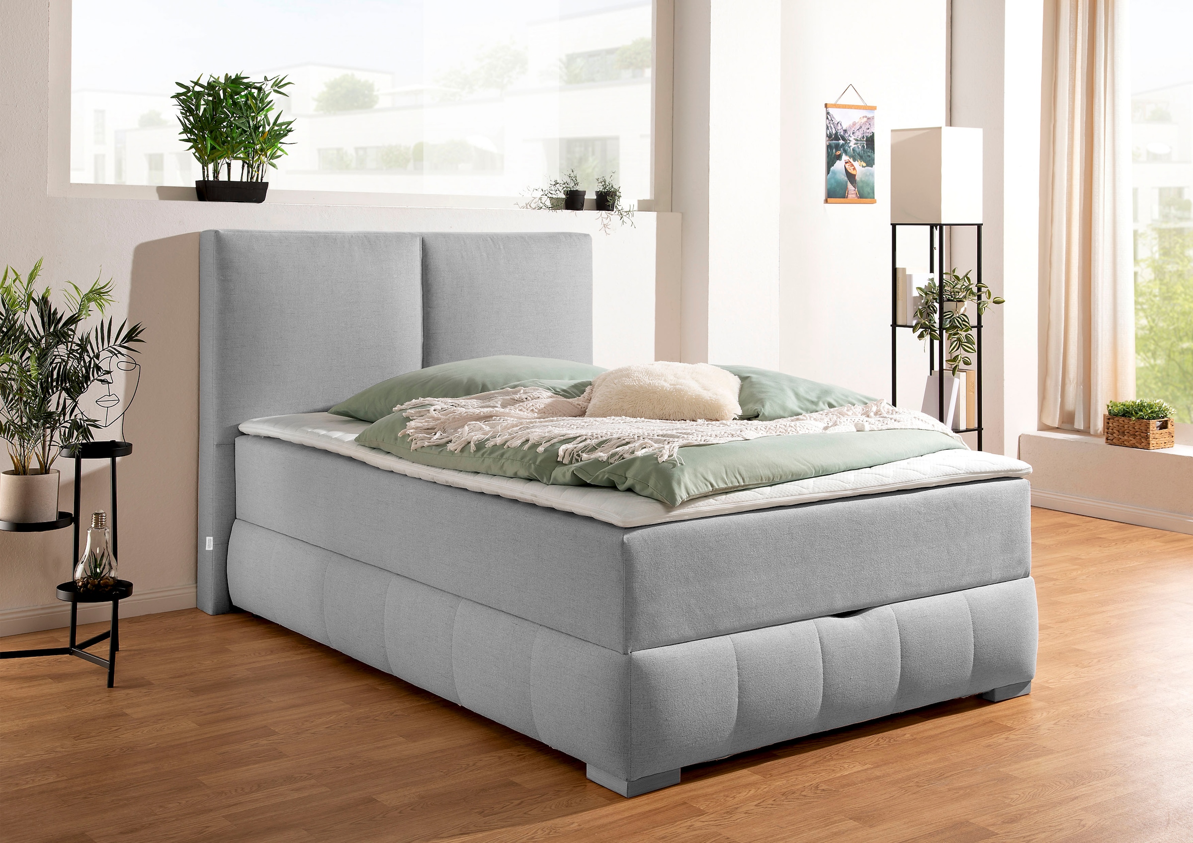 Guido Maria Kretschmer Home&Living Boxbett »Wehma«, in H2, H3 & H4 wählbar, inklusive Topper