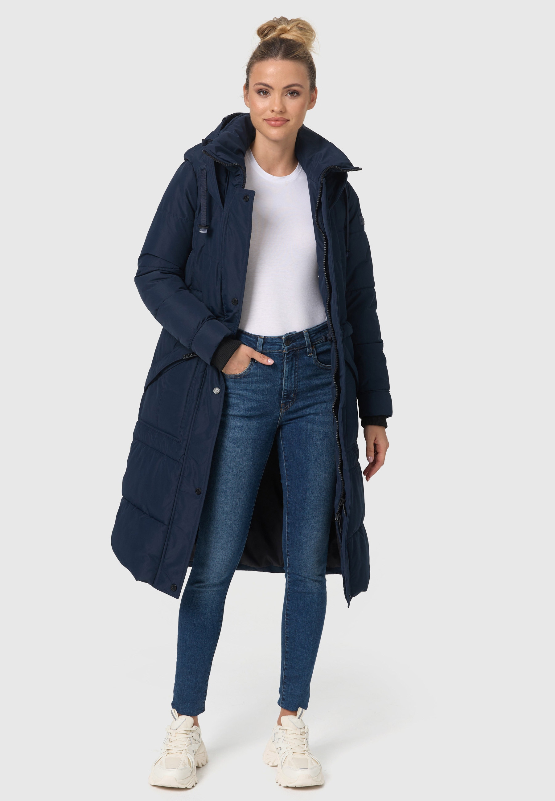 Winterjacke »Marikoo Ayumii Damen lange Winter Steppjacke B948«