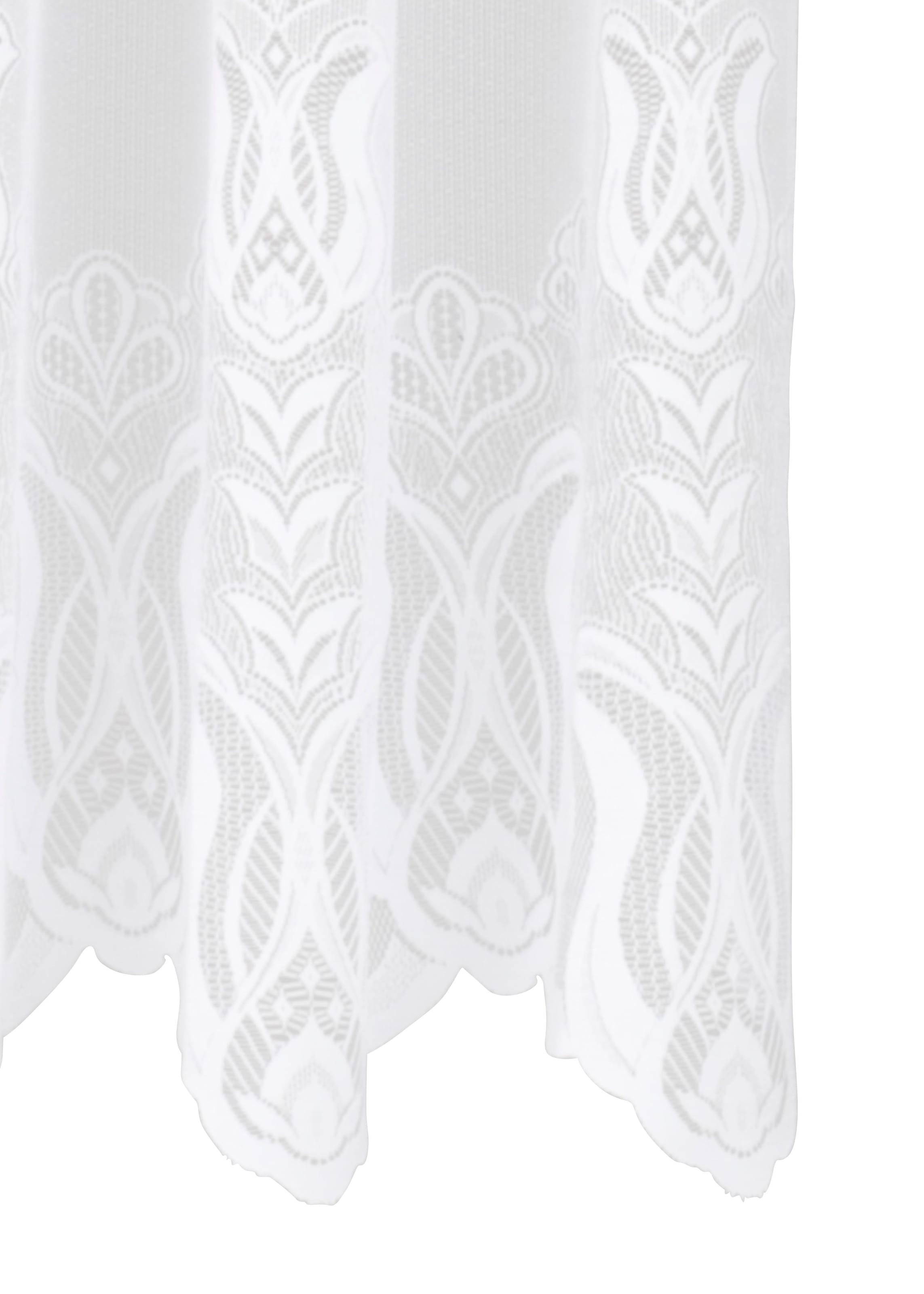 Weckbrodt Gardine »Aletta« Kräuselband 1 Stk. tlg. Jacquard, strukturiert, halbtransparent, Allover,Motiv, Bordüre, Store