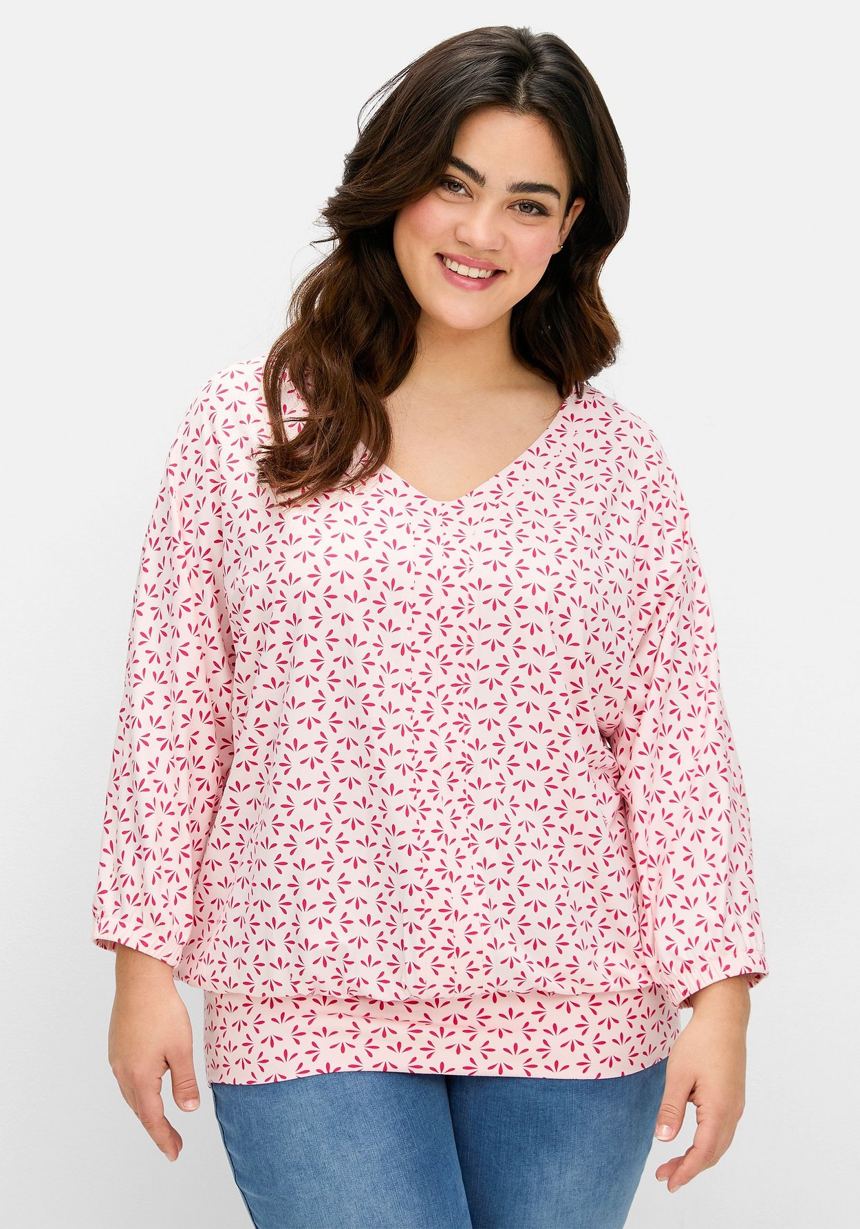 Sheego 3/4-Arm-Shirt »Shirt«