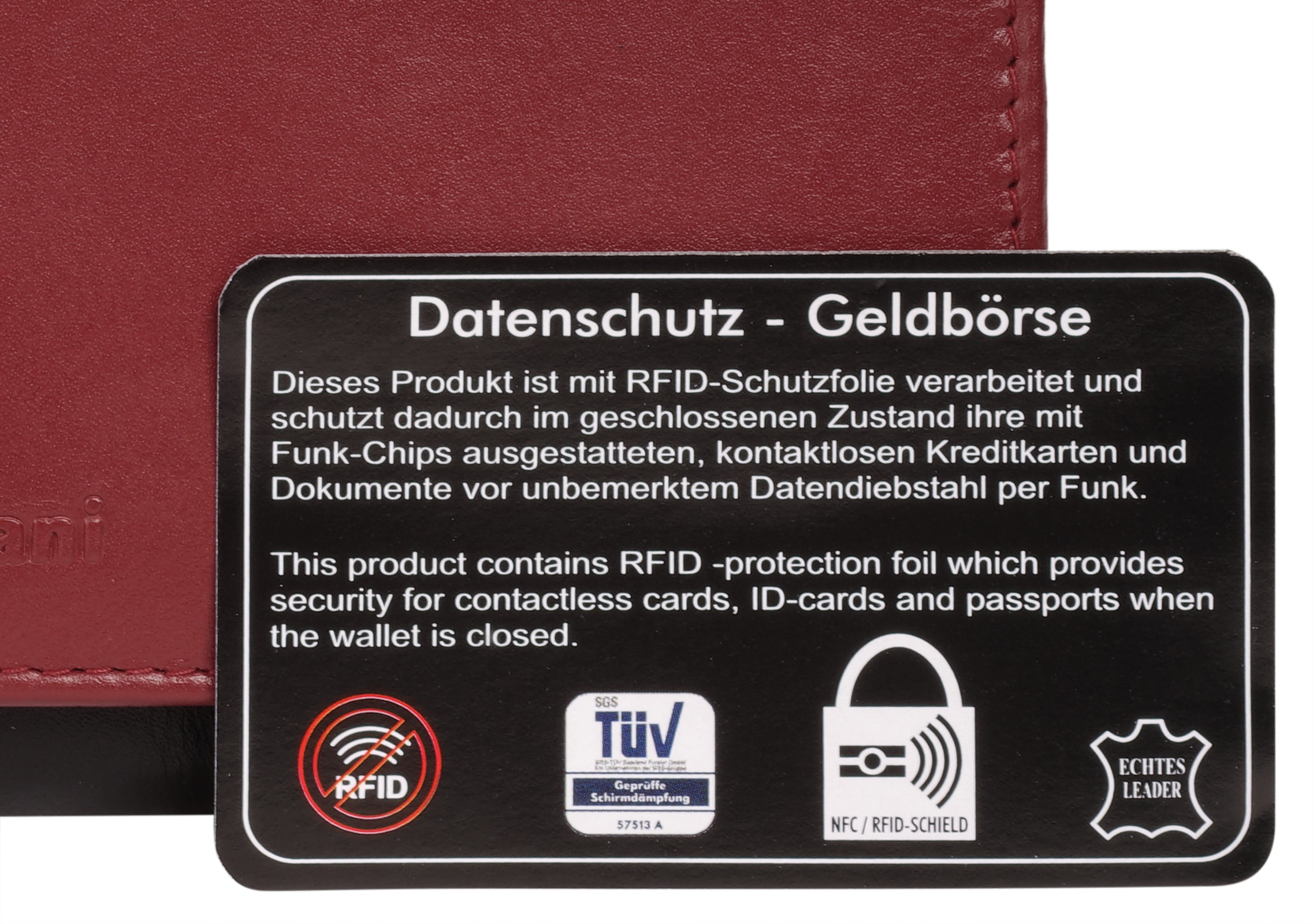 Bruno Banani Geldbörse, echt Leder