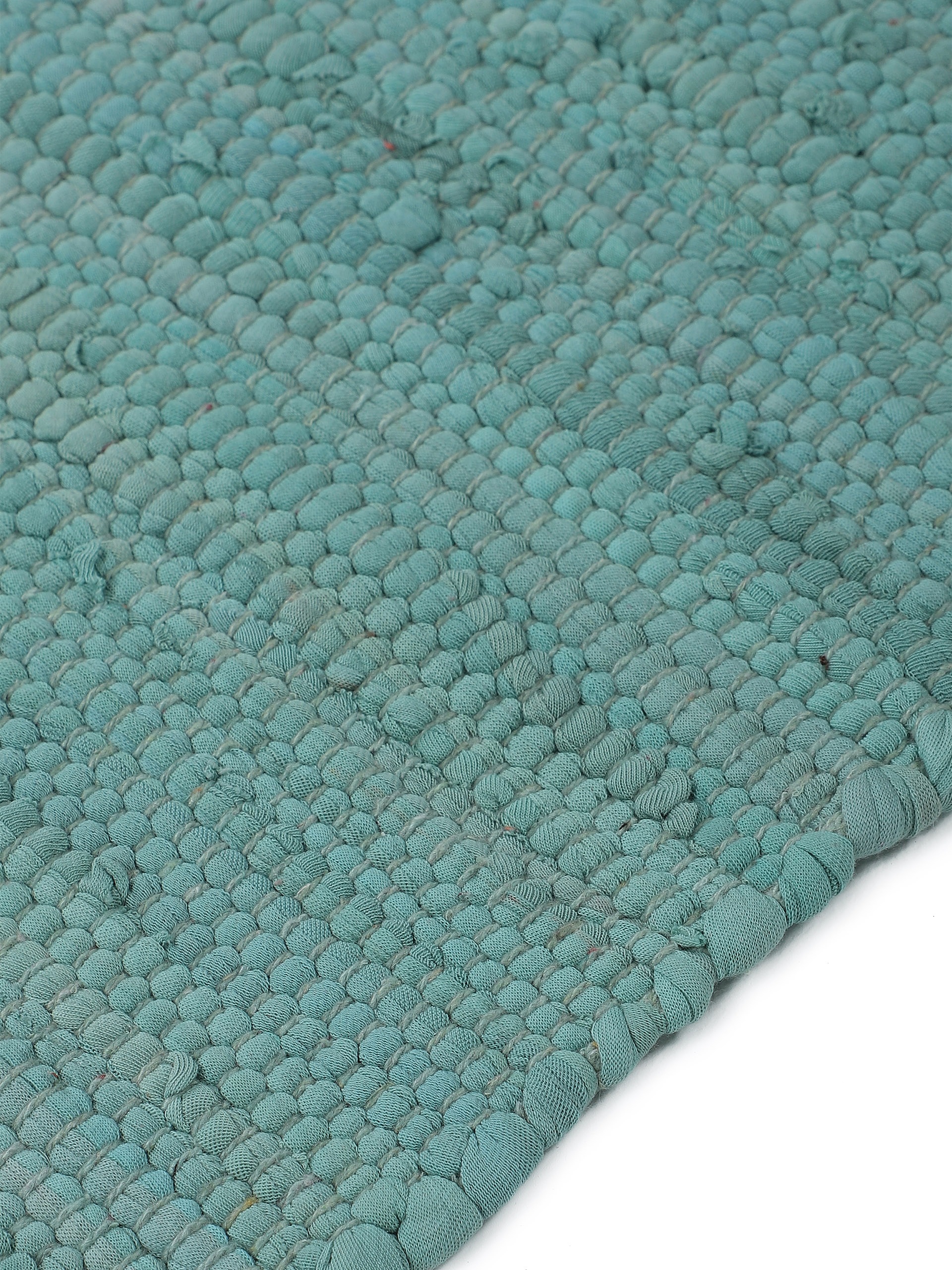 carpetfine Teppich »Kelim Chindi uni, auch als Läufer«, rechteckig, 5 mm Höhe, Wendeteppich, reine Baumwolle, handgewebt, Uni-Farben, mit Fransen