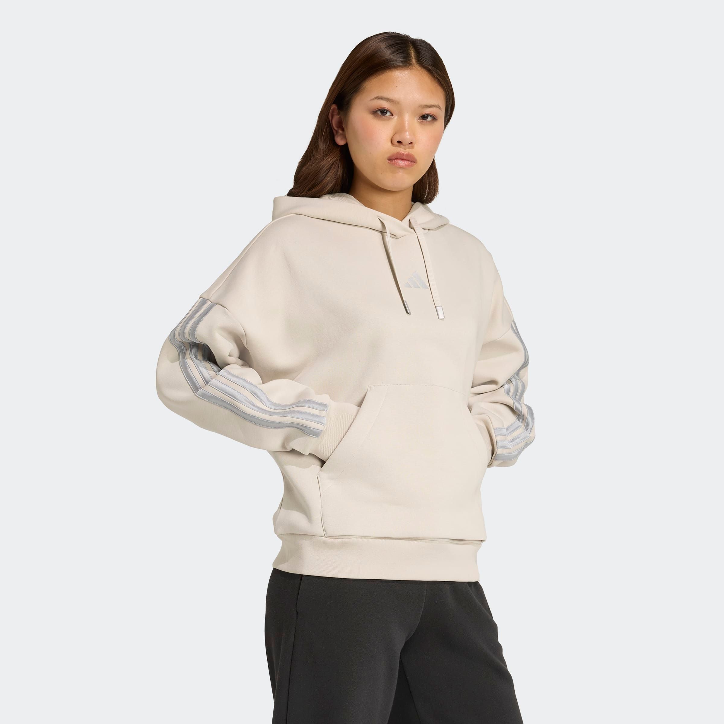 adidas Sportswear Kapuzensweatshirt »HOLIDAY 3-STREIFEN FLEECE HOODIE«
