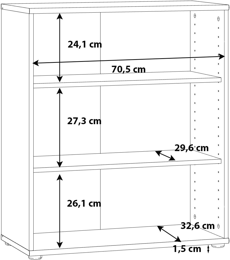 FORTE Regal »Tempra«, Breite 73,7 cm