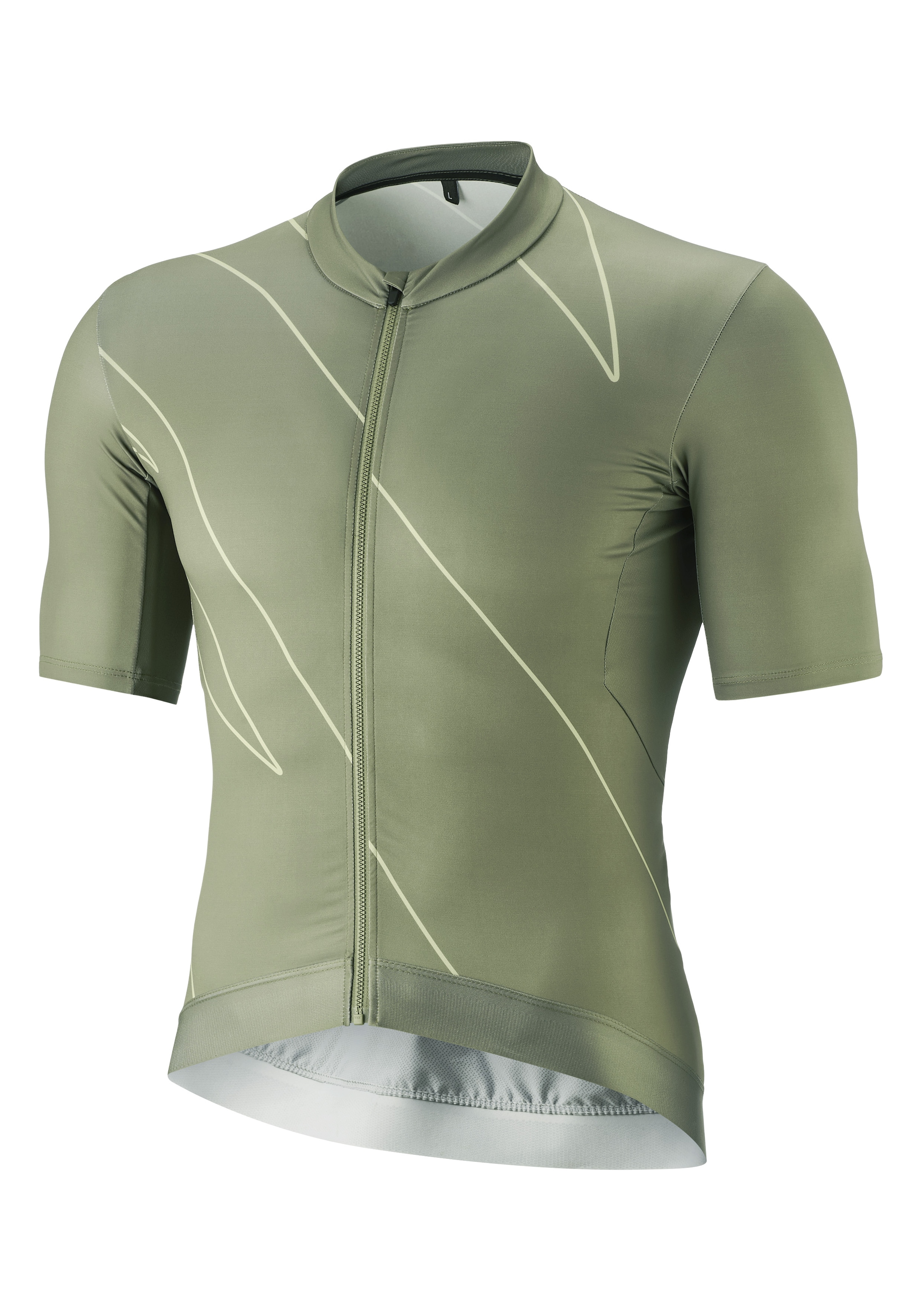 Gonso Radtrikot »Road Jersey Print M«, Herren Fahrradtrikot kurzarm, Full-Zip Trikot, Rückentasche, Slim Fit