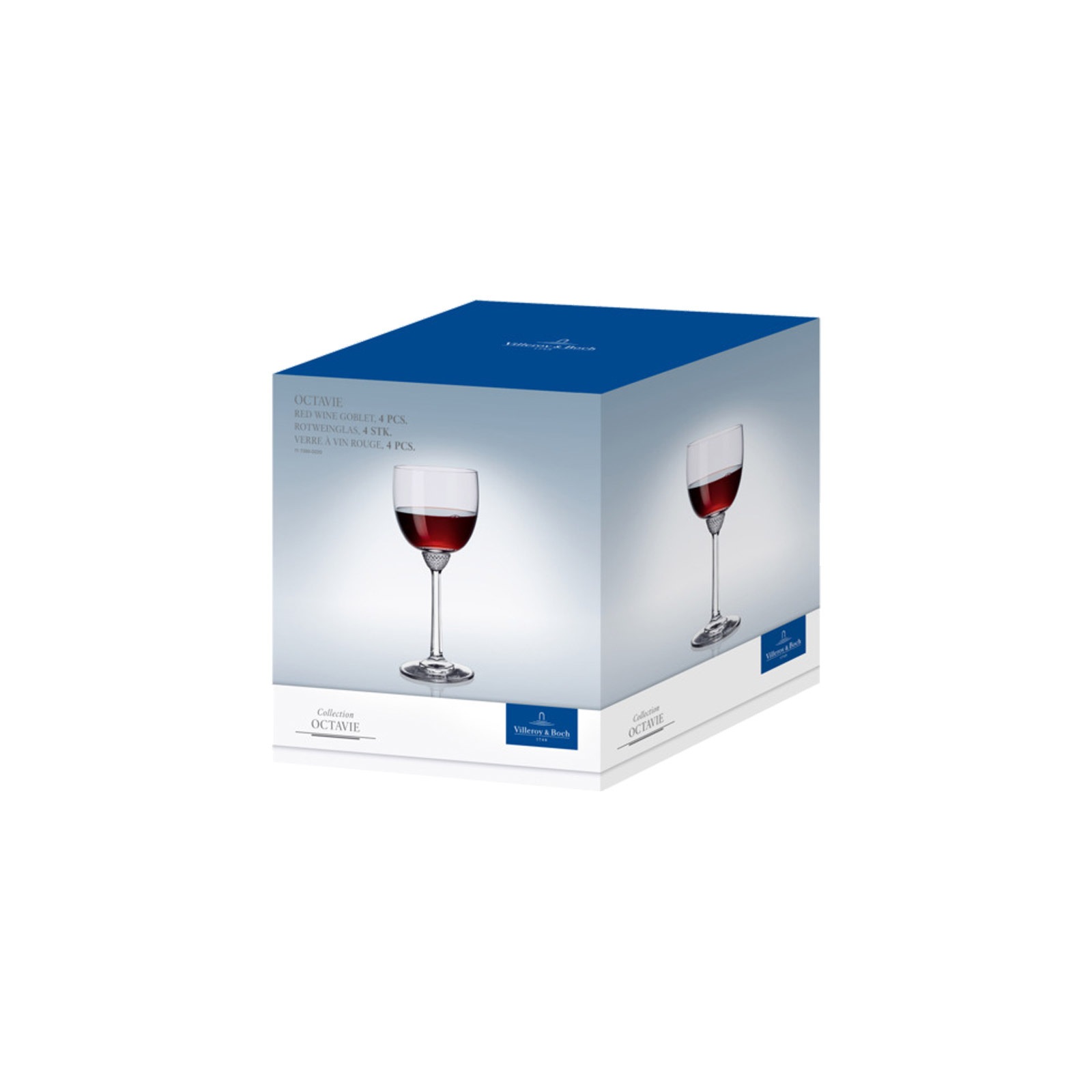 Villeroy & Boch Rotweinglas »Rotweingläser Octavie 280 ml 4er Set transparent«