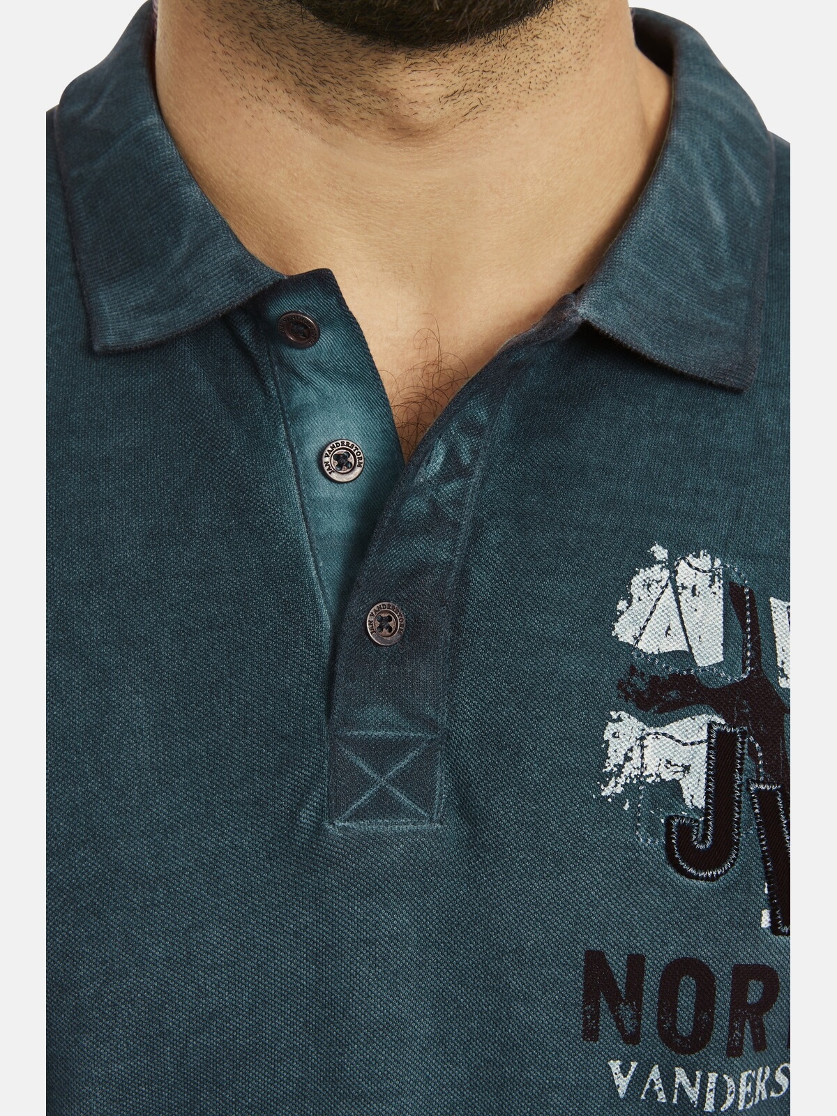 Jan Vanderstorm Poloshirt »Poloshirt ALSING«, (1 tlg.), mit stylischer Tasche am Ärmel