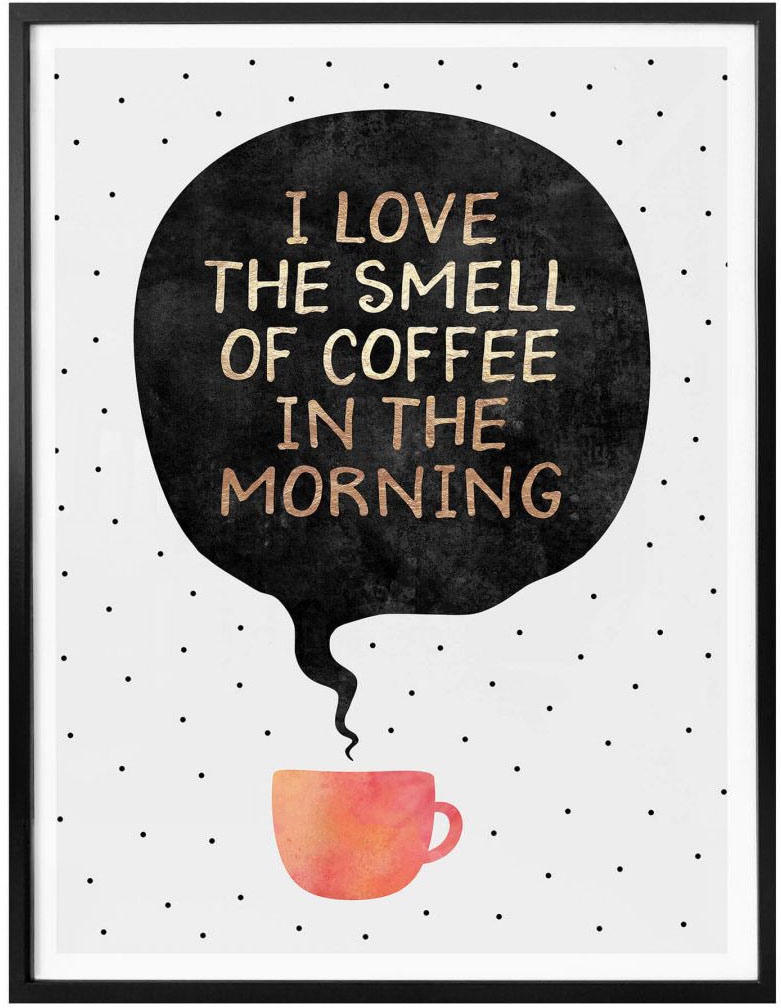 Schriftzug, bestellen bequem of »smell Wall-Art St.) coffee«, (1 Poster
