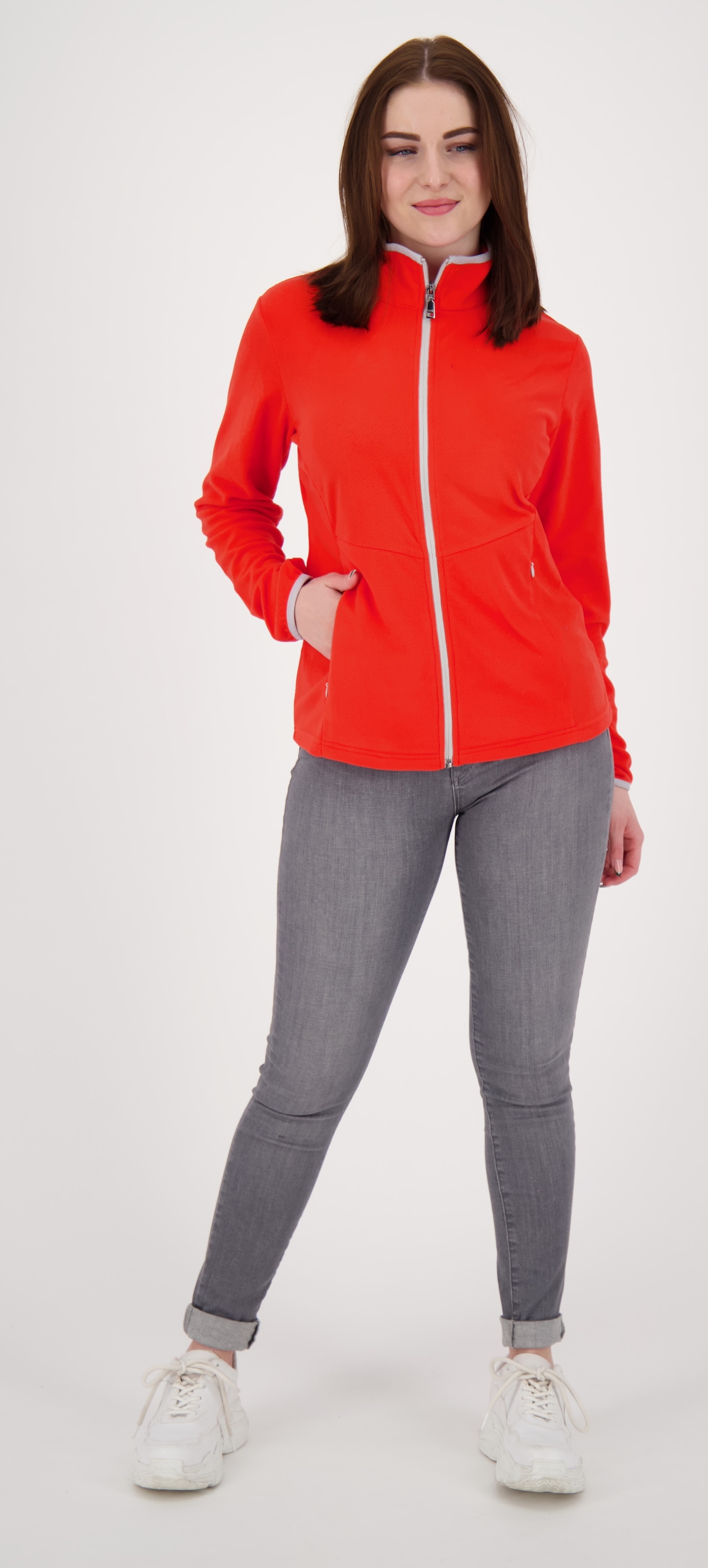 DEPROC Active Fleecejacke »DECORAH II WOMEN«, weiche Fleecejacke in traditioneller Optik