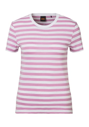 T-Shirt »C_Esla_Striped Premium Damenmode«, im gestreiften Design