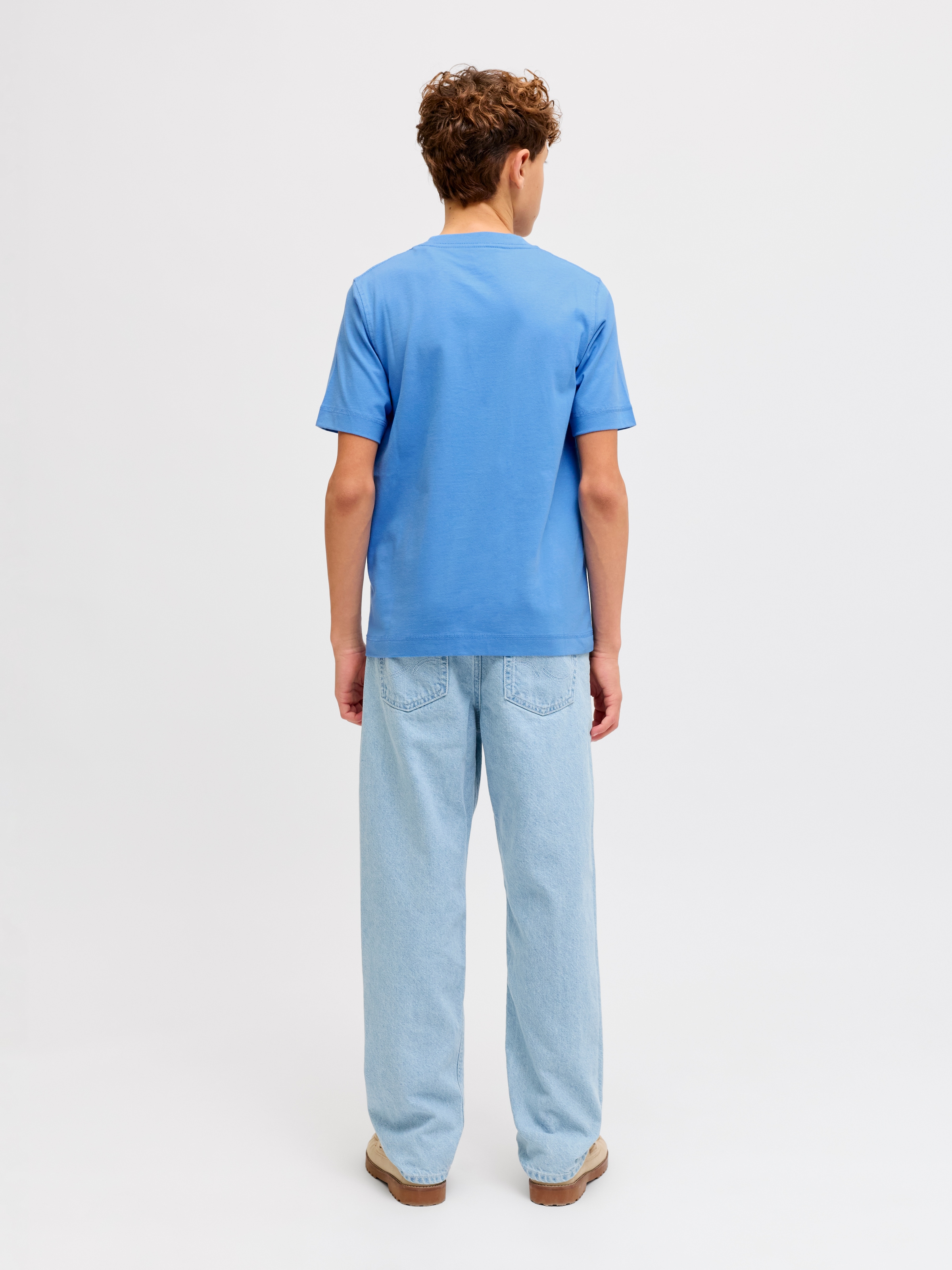 Jack & Jones Junior T-Shirt »JORNORREBRO EMB TEE SS CN NOOS JNR« Baumwolle, relaxed fit, Kurzarm