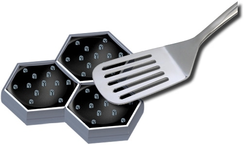 Elo Premium Bratpfanne »Relief Evolution« Edelstahl 18/10 1 Stk. tlg. einzigartiges Öl Dosiersystem, Induktion